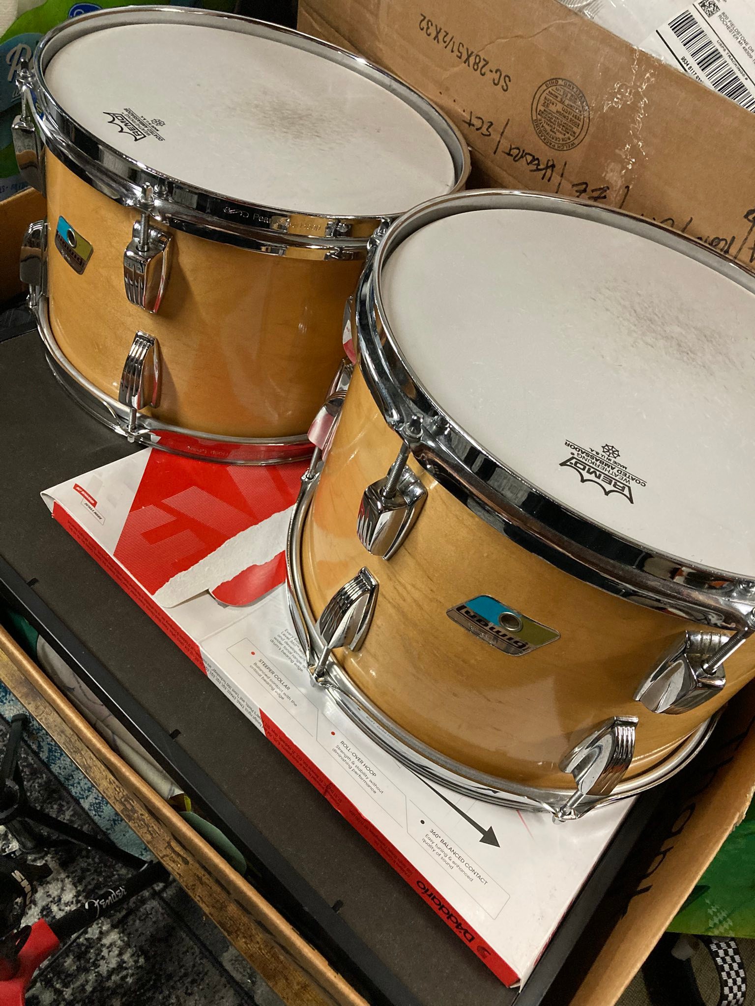 $40 8x8 tom. Not sure if it's ludwig or pearl. Used sounds awesome
