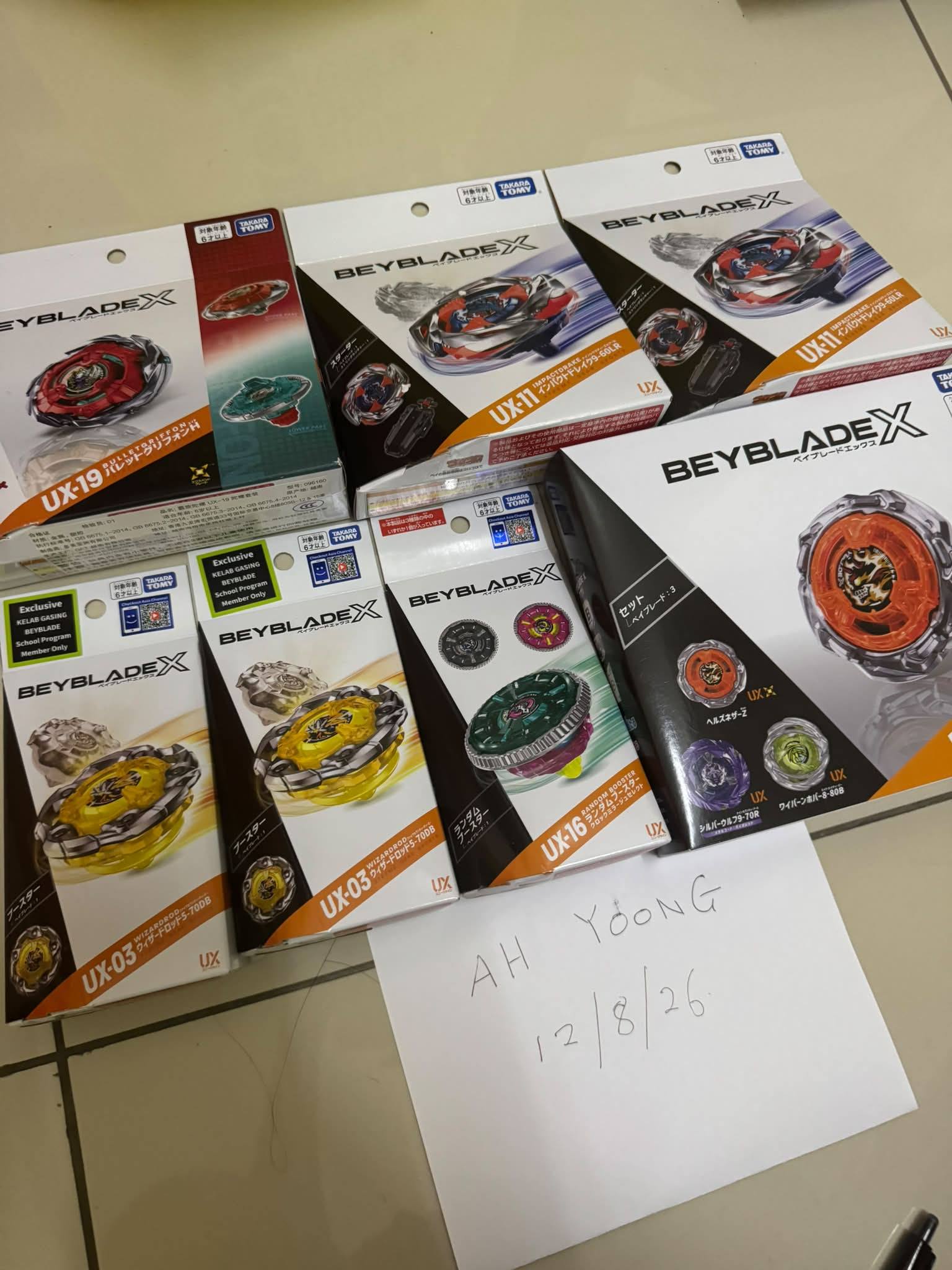 Beyblade X UX-10 Customize Set for sale with QR code