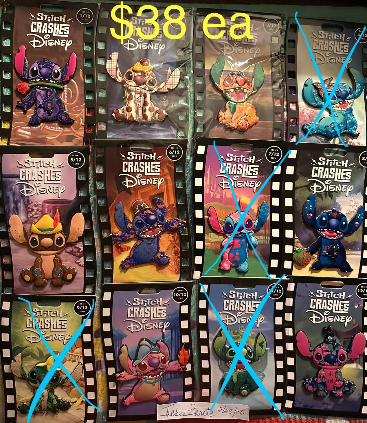 FSO/NFT - Stitch Crashes 1-12 Which one do you need?