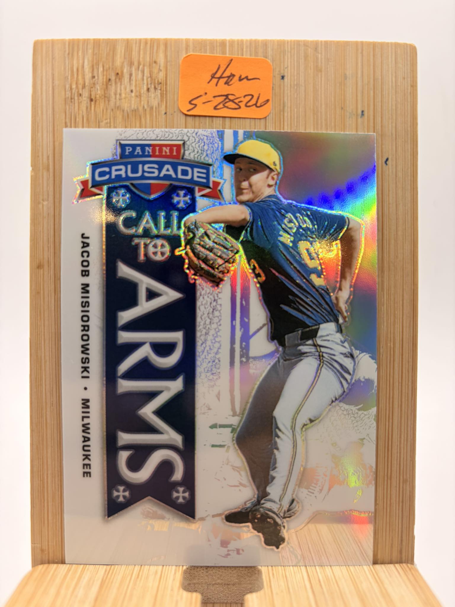 2026 Topps Series 1 Jacob Misiorowski Brewers RC relic card