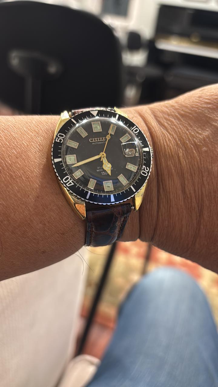 Citizen Oxy Ignis Air Diver's 200m watch with rare purple bezel