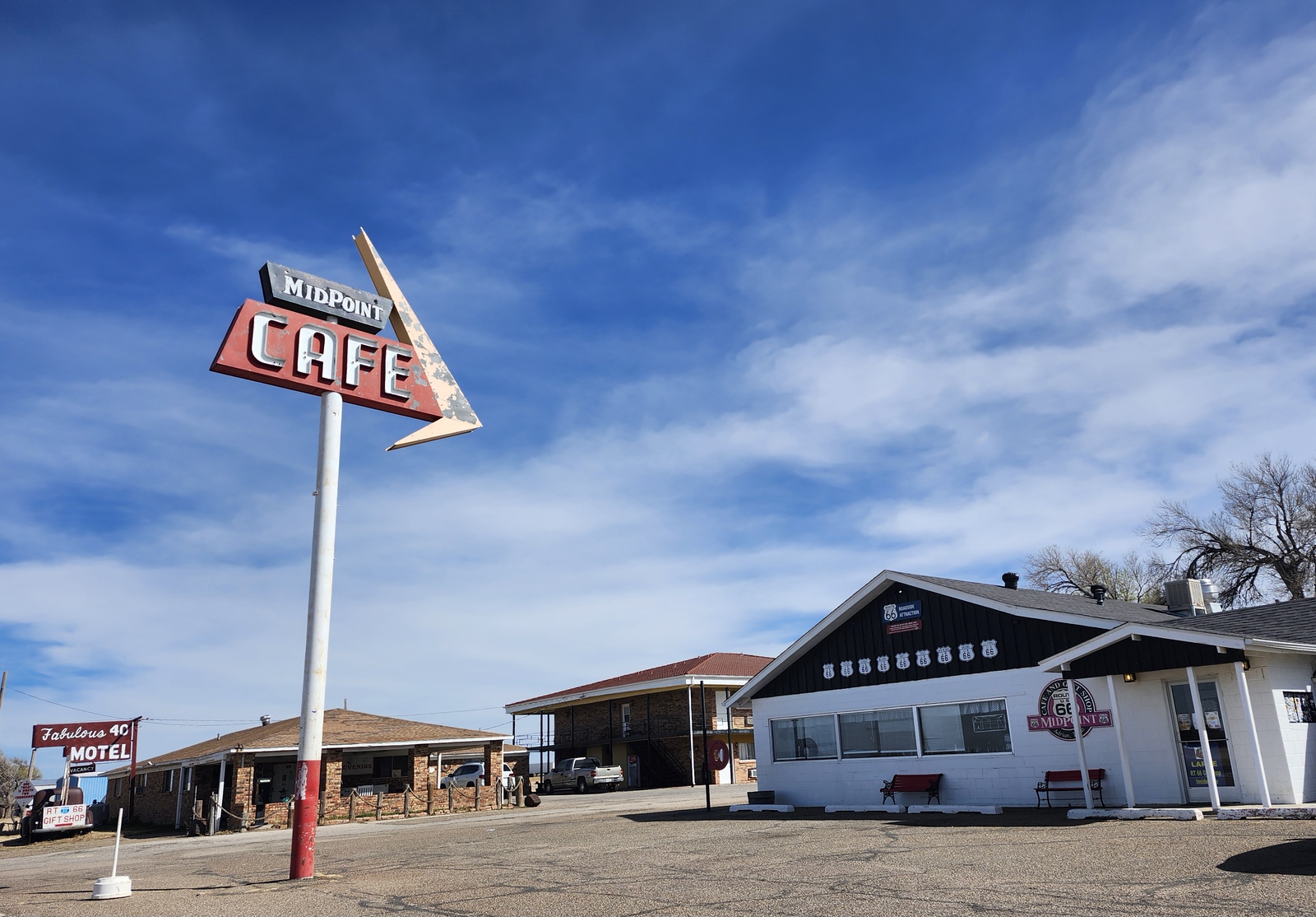 Route 66 midpoint in Adrian, Texas