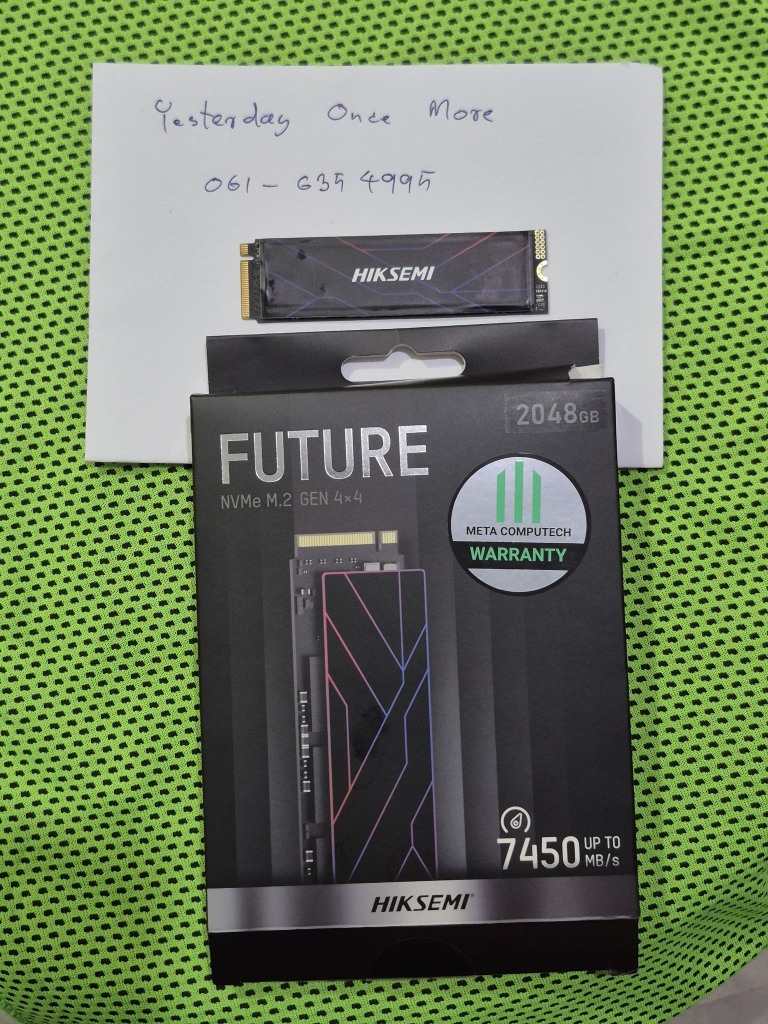 ขายแล้ว) SSD HIKSEMI FUTURE 2TB (NVMe M.2 Gen 4x4 ขนาด 2280 