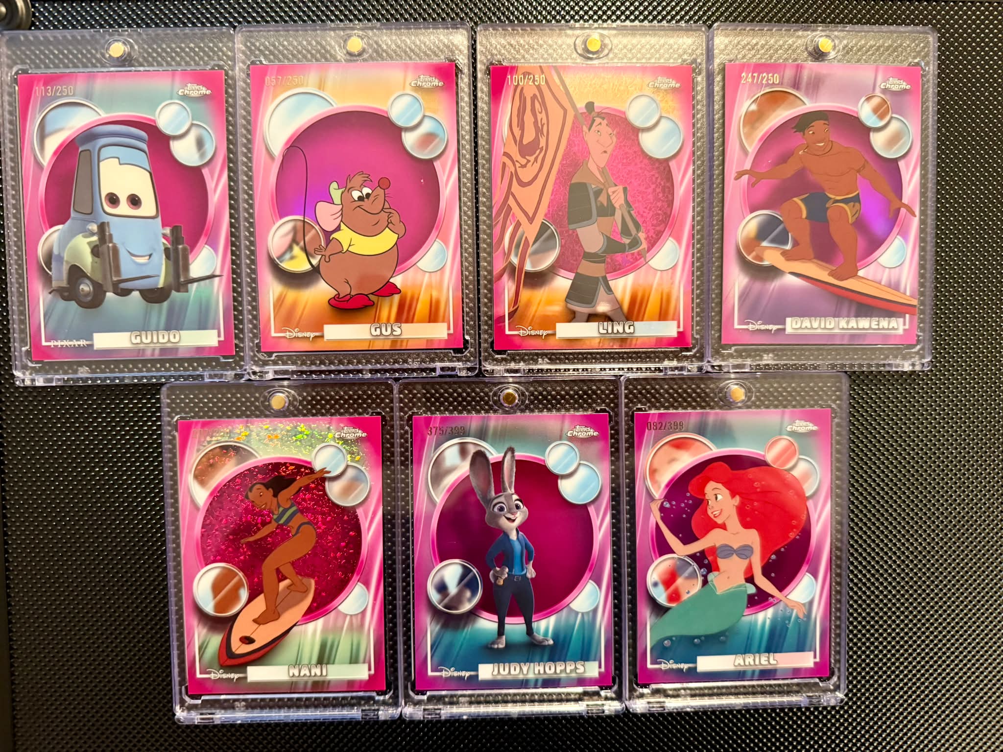 Topps Chrome Disney cards for sale: Nani, Ling, Judy Hopps, Ariel