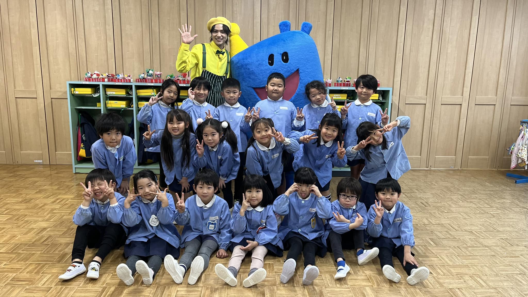 たくちゃんとあーそぼっ 今日からカトリック佐伯幼稚園 バラB組の園児 