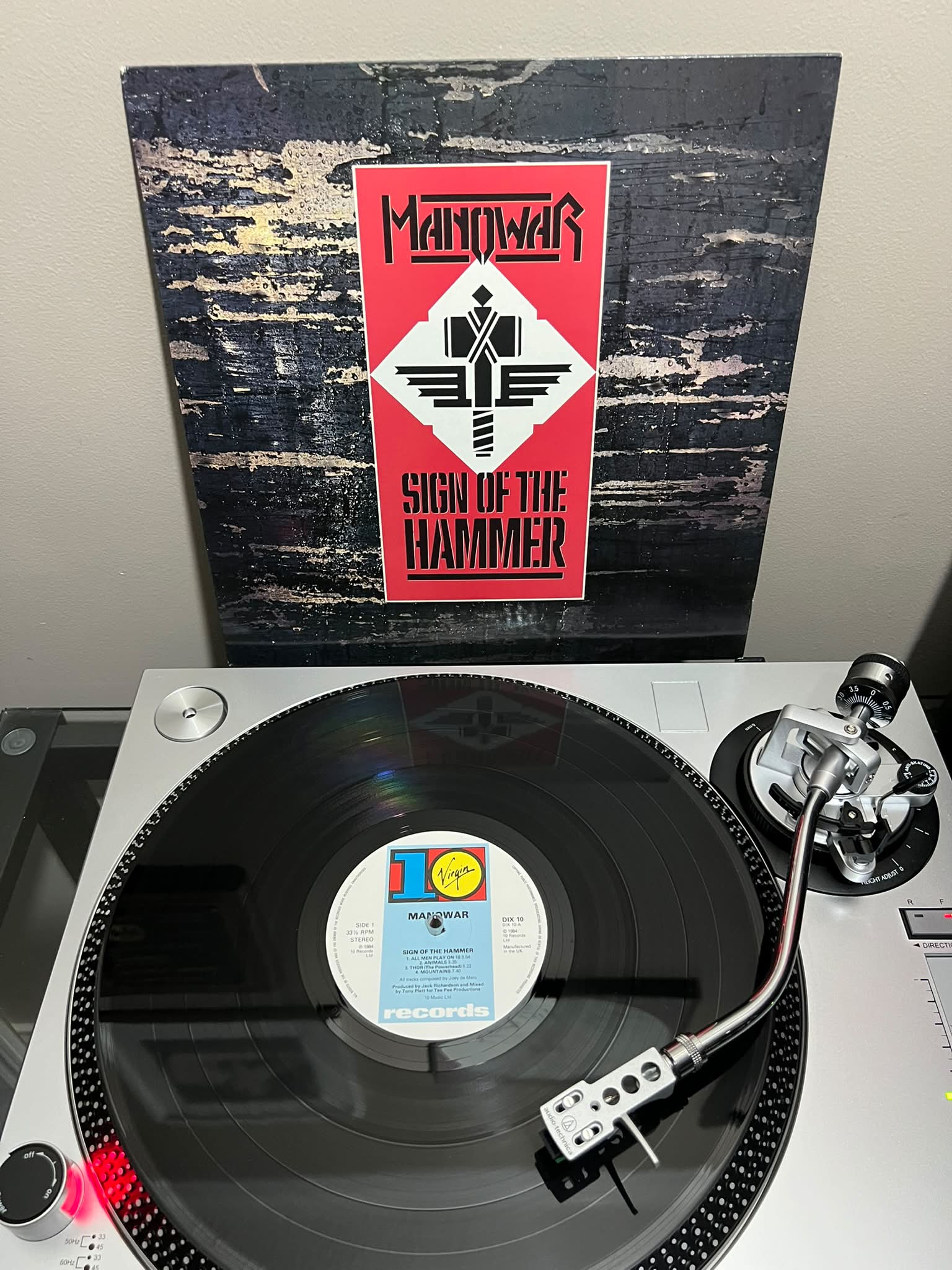 MANOWAR - Sign of the Hammer Killer record!!! Miss you Ross
