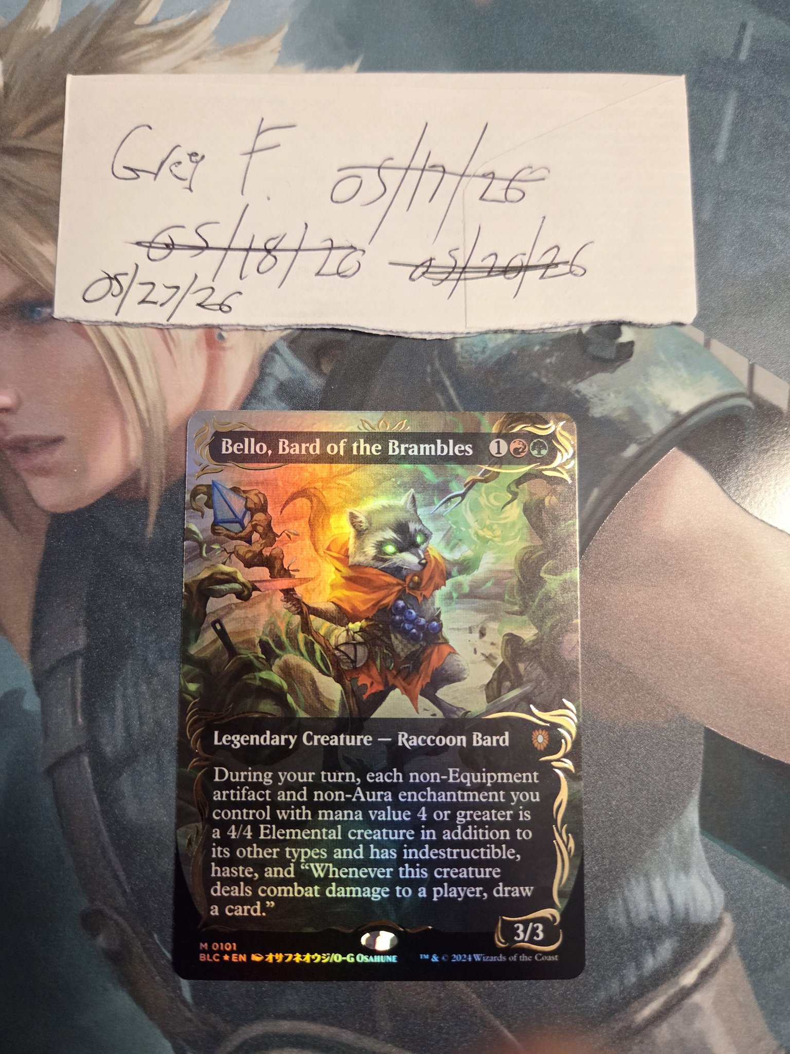 Raised foil Bello Bard of the Brambles for sale