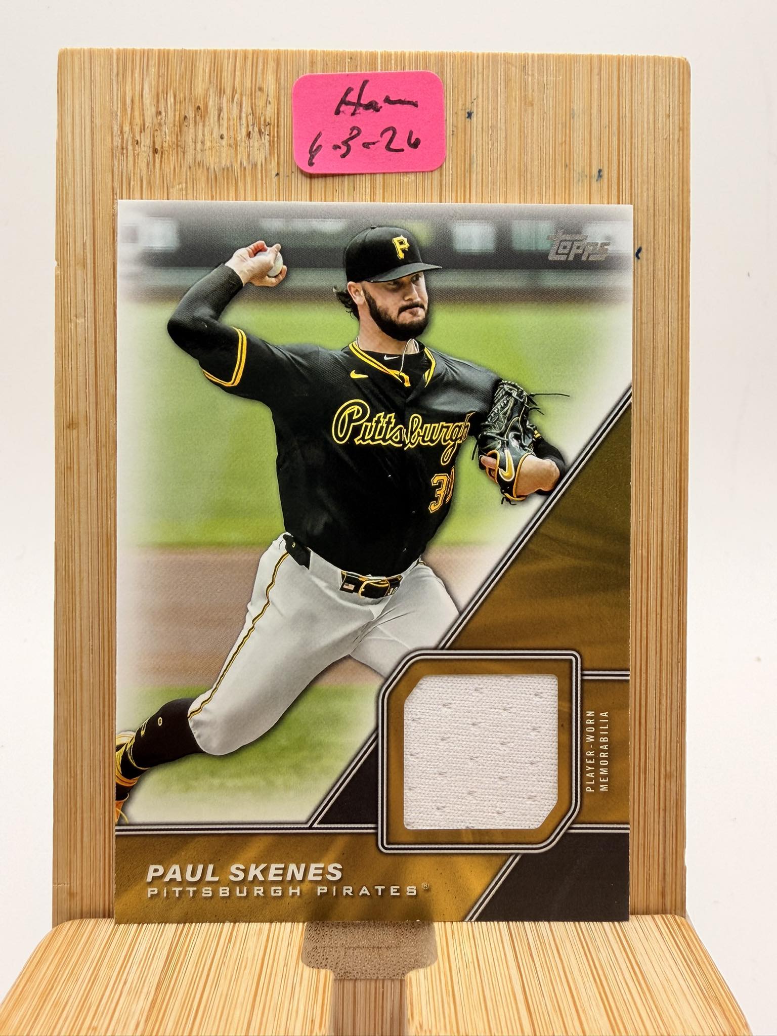 Enter by Friday at noon for your chance to win a 2026 Topps Skenes 
