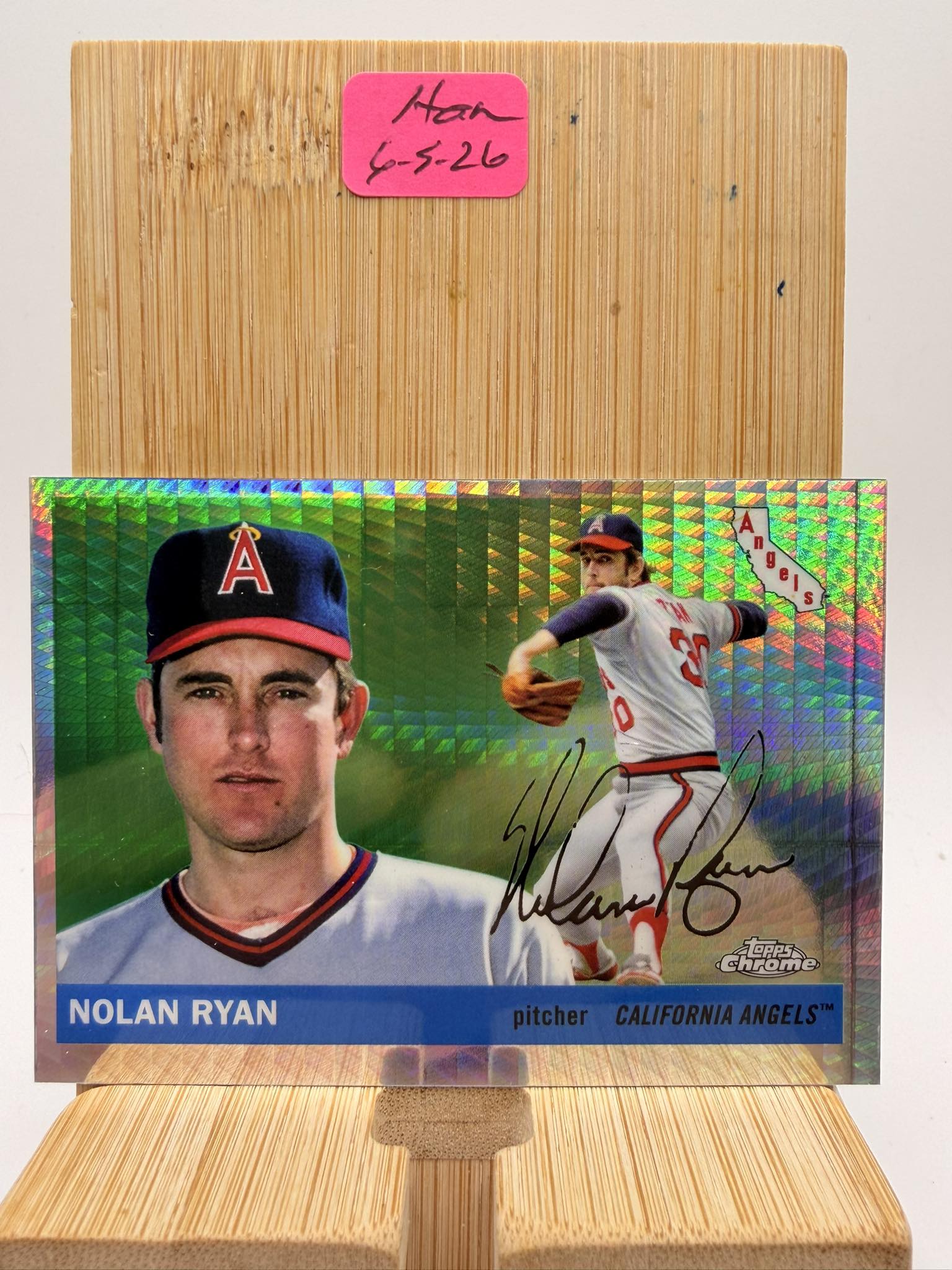 Nolan Ryan 2025 Topps Chrome Platinum Anniversary prism refractor