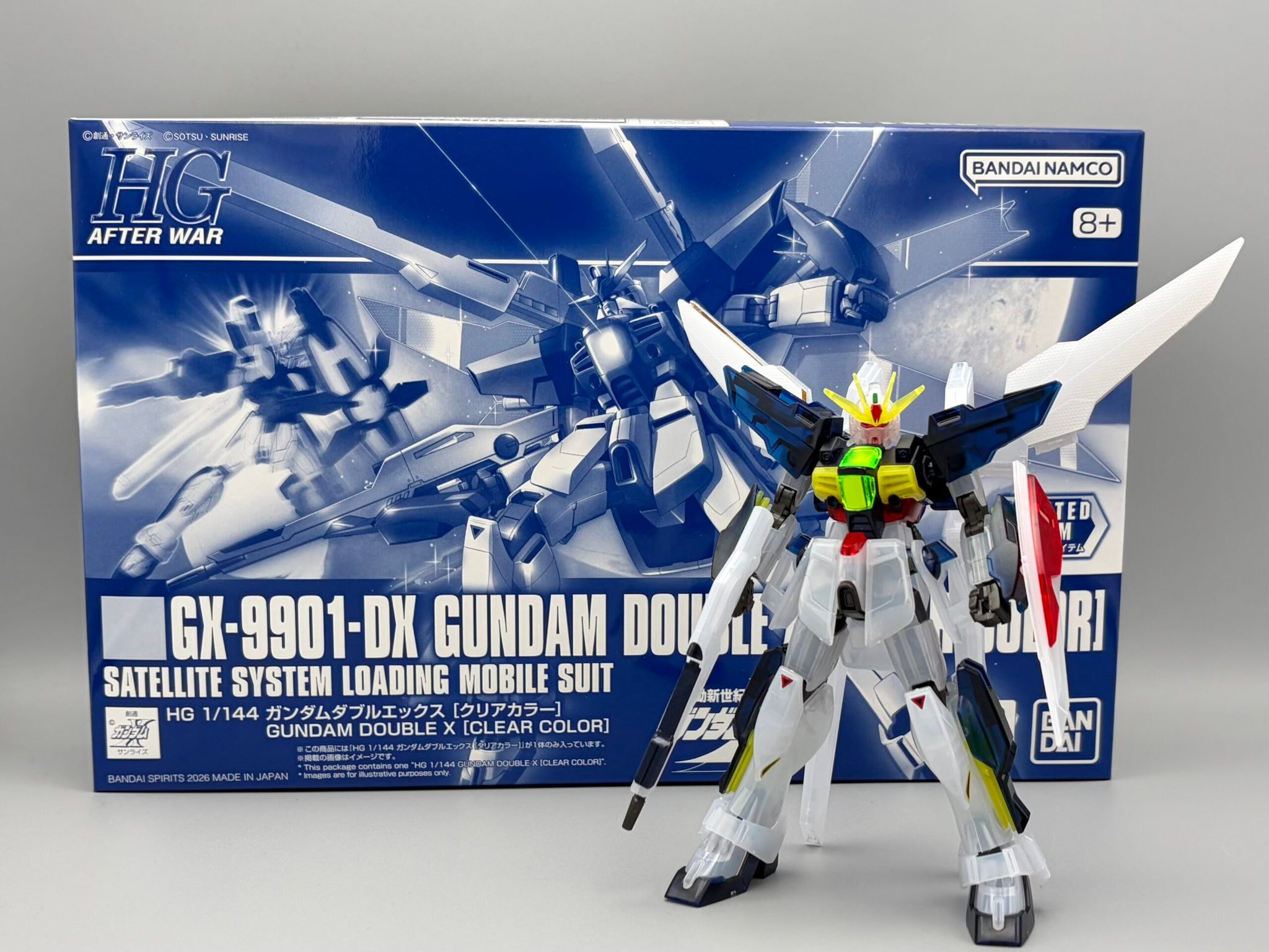 Gundam Base official introduction of HG 1/144 Gundam DX clear color