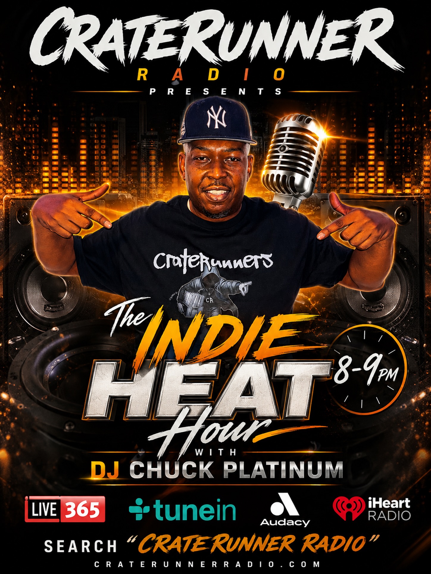 THE INDIE HEAT HOUR WITH THE LEGENDARY DJ CHUCK PLATINUM ON