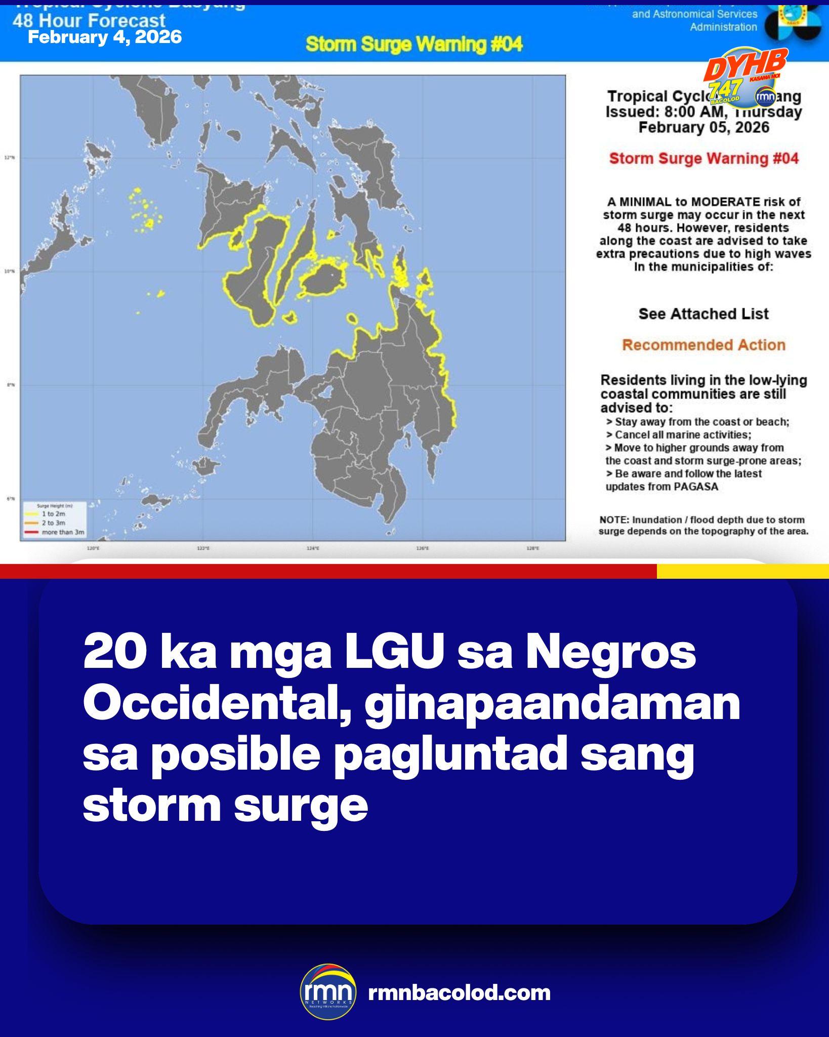 20 KA MGA LGU SA NEGROS OCCIDENTAL,... - RMN DYHB Bacolod 747 | Facebook