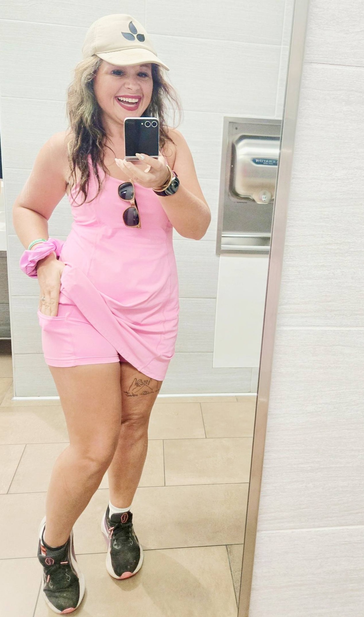 dress with shorts attached Nautical Friends Get ready to turn heads in this Slit Maxi Dress with Shorts Comfortable travel dress with built-in