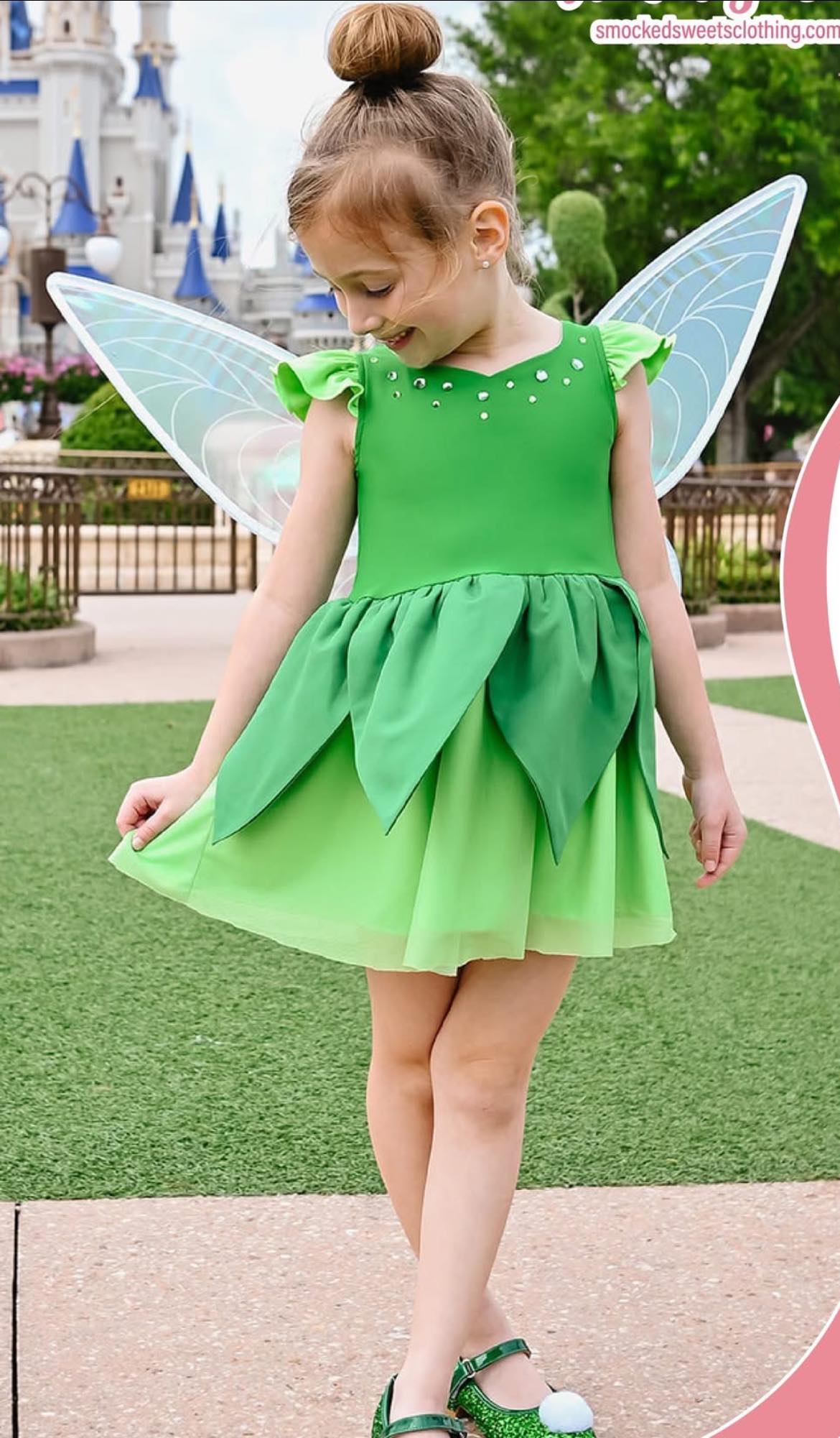 tinkerbell birthday dress Tinkerbell Dress and Wings Set Costume, Cosplay, Birthday Dress LPD104   Lil Posie
