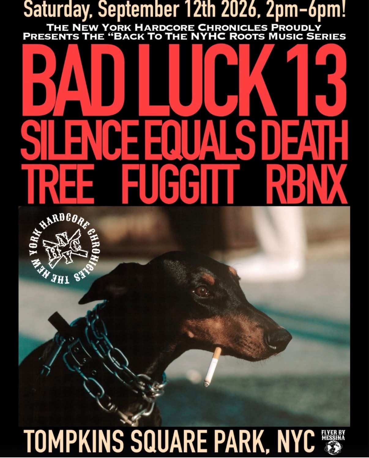 Saturday, September 12th 2026, 2pm-6pm! THE NEW YORK HARDCORE