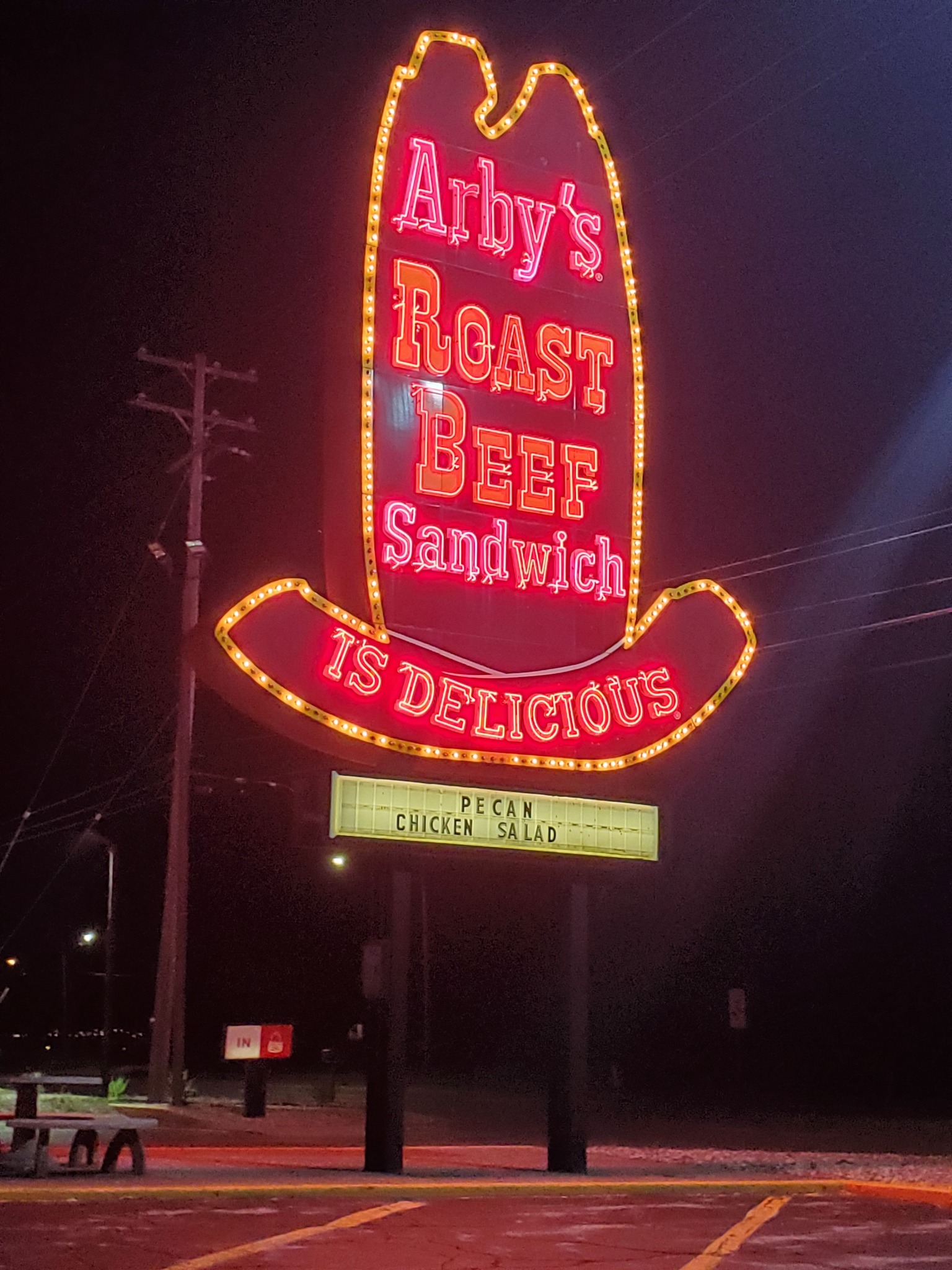 Vintage Arby's sign in Saginaw, MI