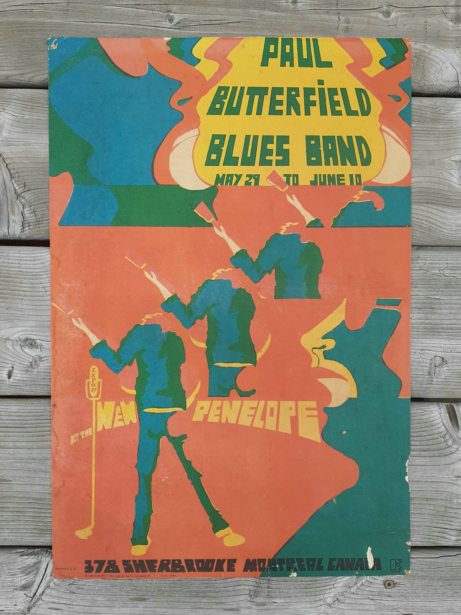 POSTER ART: Paul Butterfield Blues Band, Charles Lloyd Quartet