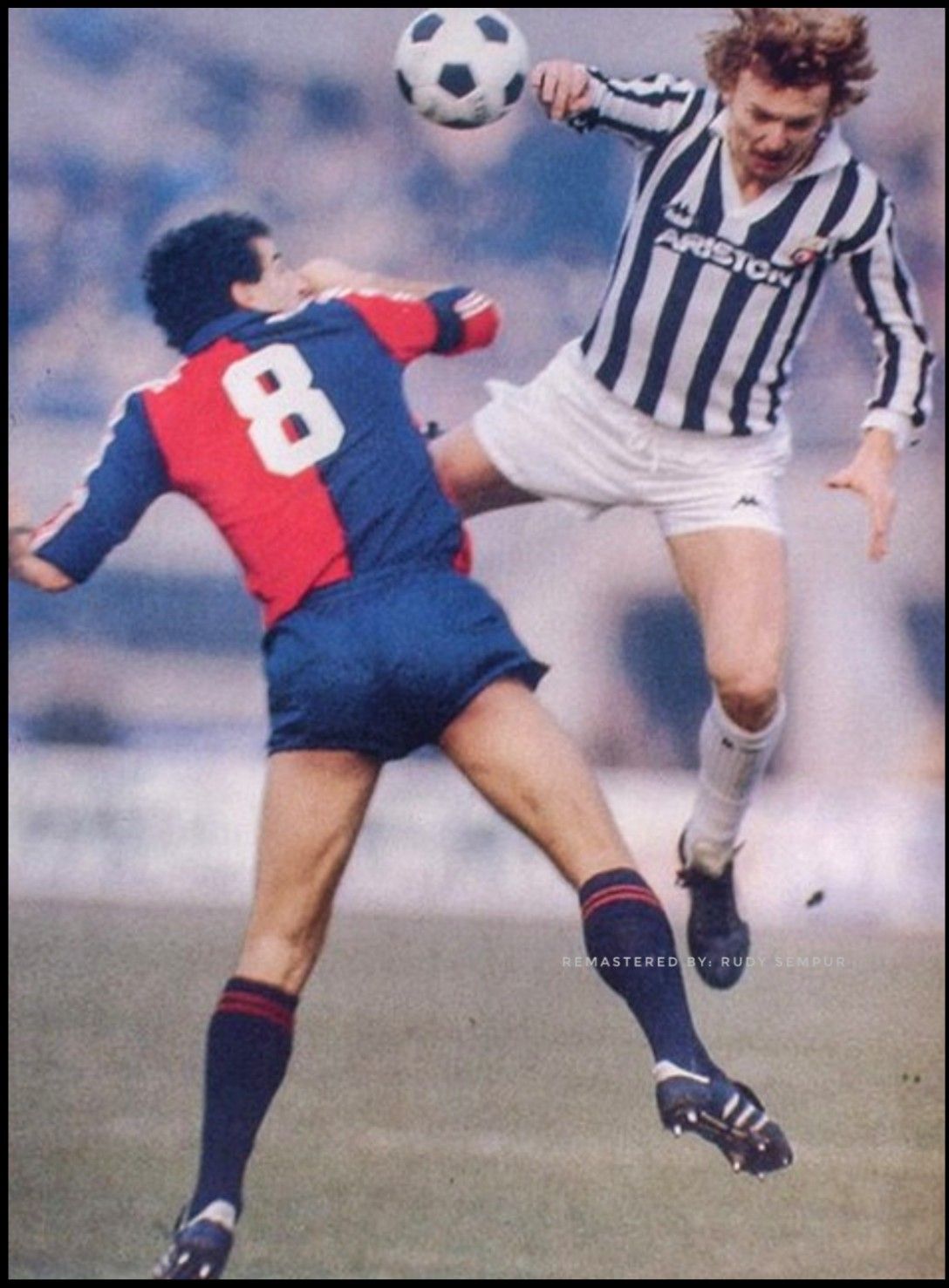 Zbigniew Boniek in action