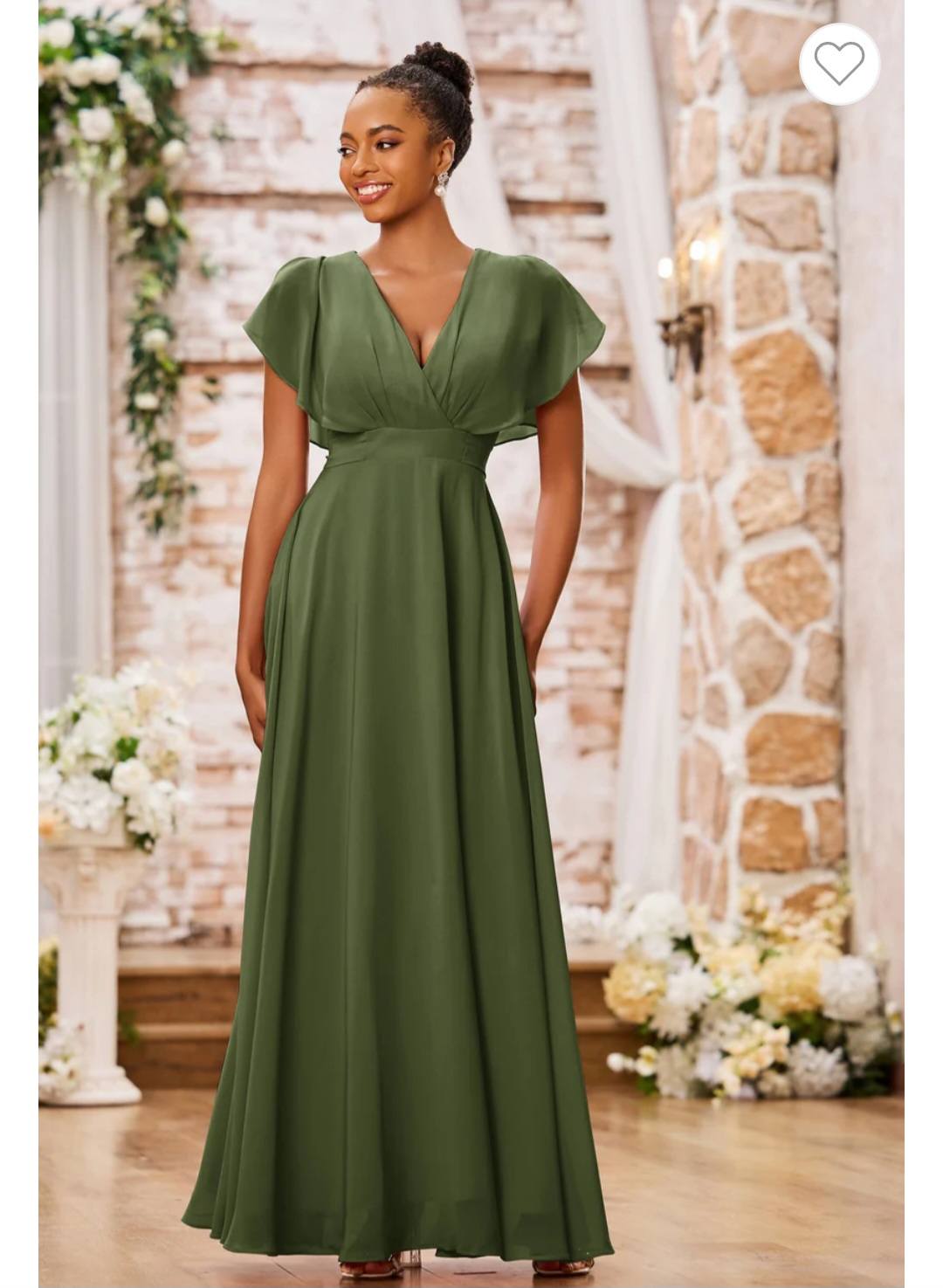 thyme green bridesmaid dress Olive ideas? Sage green Size:UK 16-18 (XL) Monica Chain Link Mini ガーリー A side slit adds