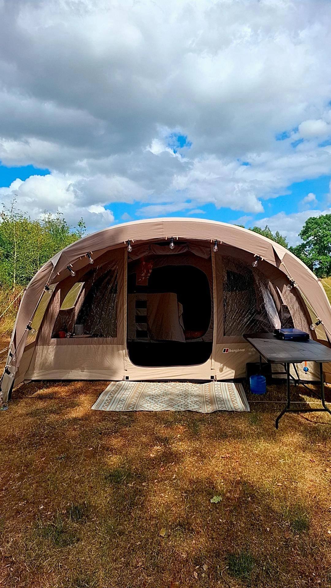 dwt zelte flexi Rapid Air II Busvorzelt, freistehend und aufblasbar, 340x240 cm, grau, Texolan 30, mit Vordach und Lüftungsfenstern Sport & Freizeit Pop-Up Booths & Displays Wolfskin Ancona Rucksack Jack Größe:330 ml