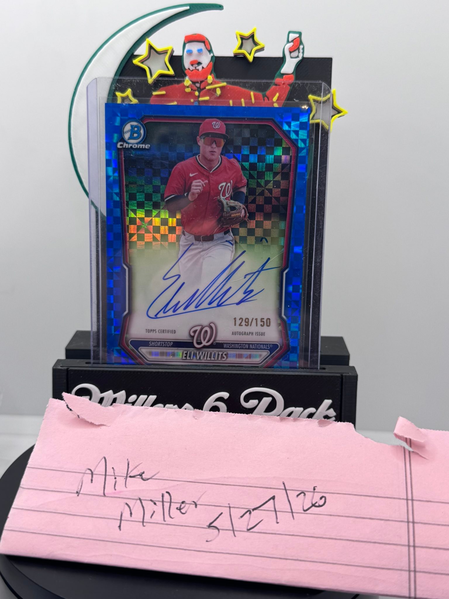 2026 Bowman Chrome Daniel Pierce auto baseball card