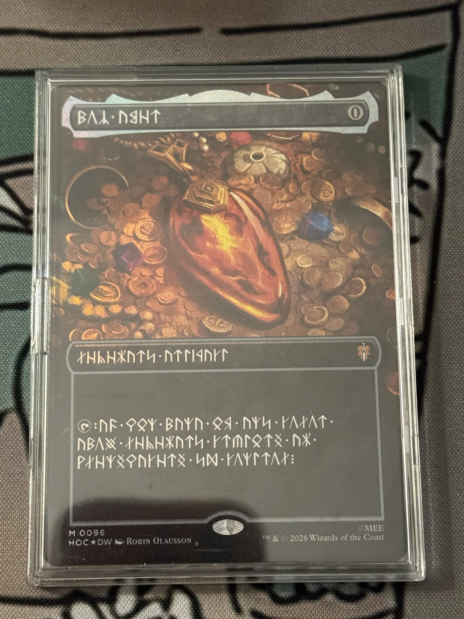 Should I sell or hold a foil Mox Amber dwarvish language card?