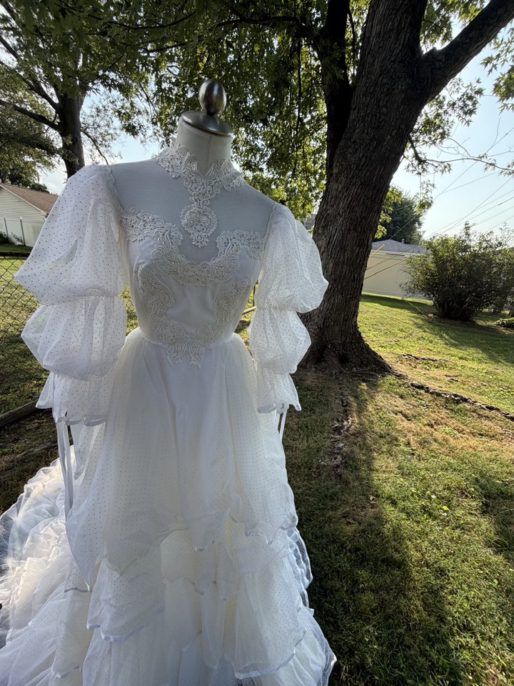 alfred angelo vintage bridesmaid dress 1950's-70's Bridallure by cupcake tiered wedding gown for sale [CODE: APPOFF16] FLASH SALE