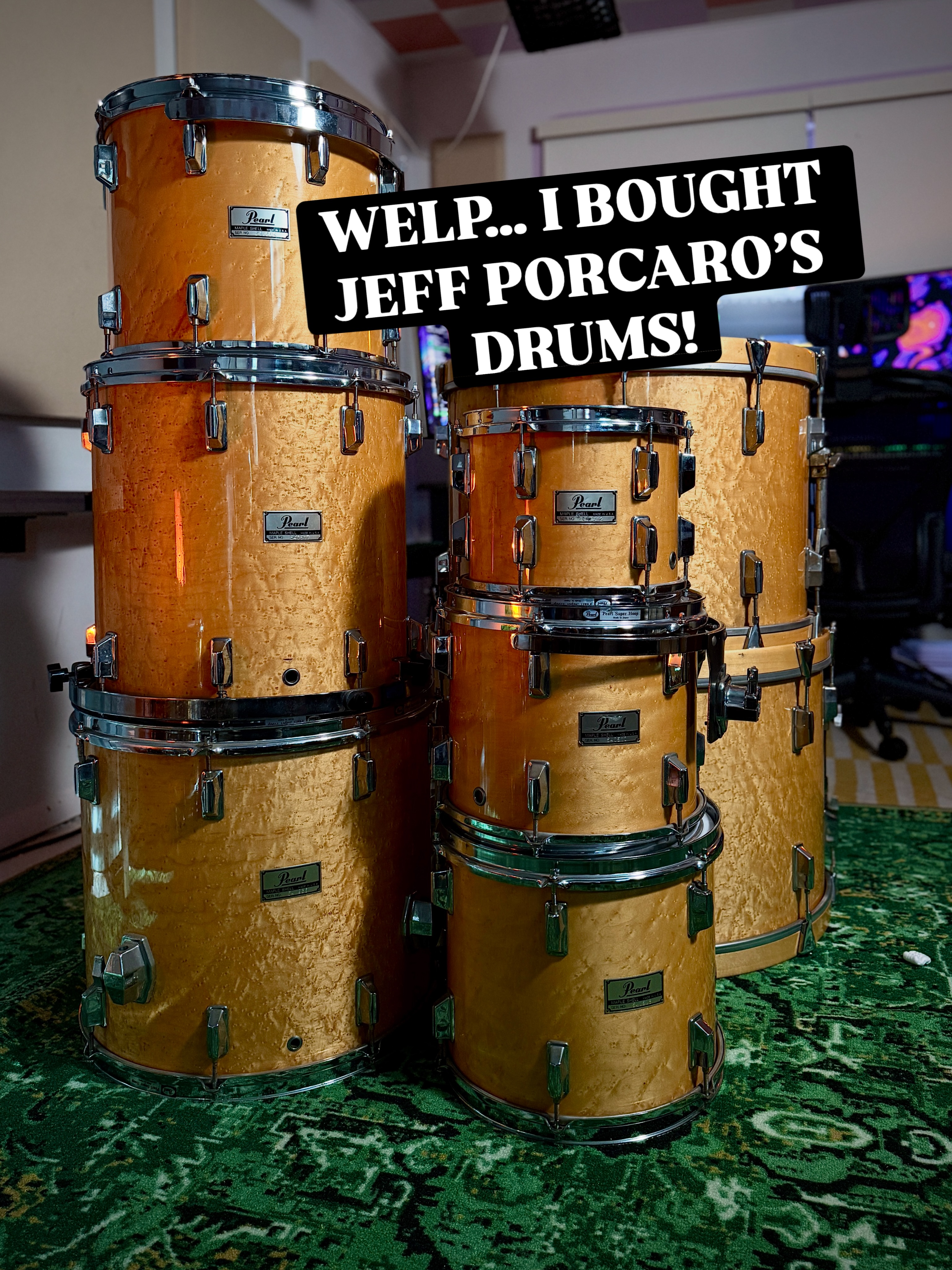 Logan Ray Keith Acquires Jeff Porcaro's Custom Pearl Drums