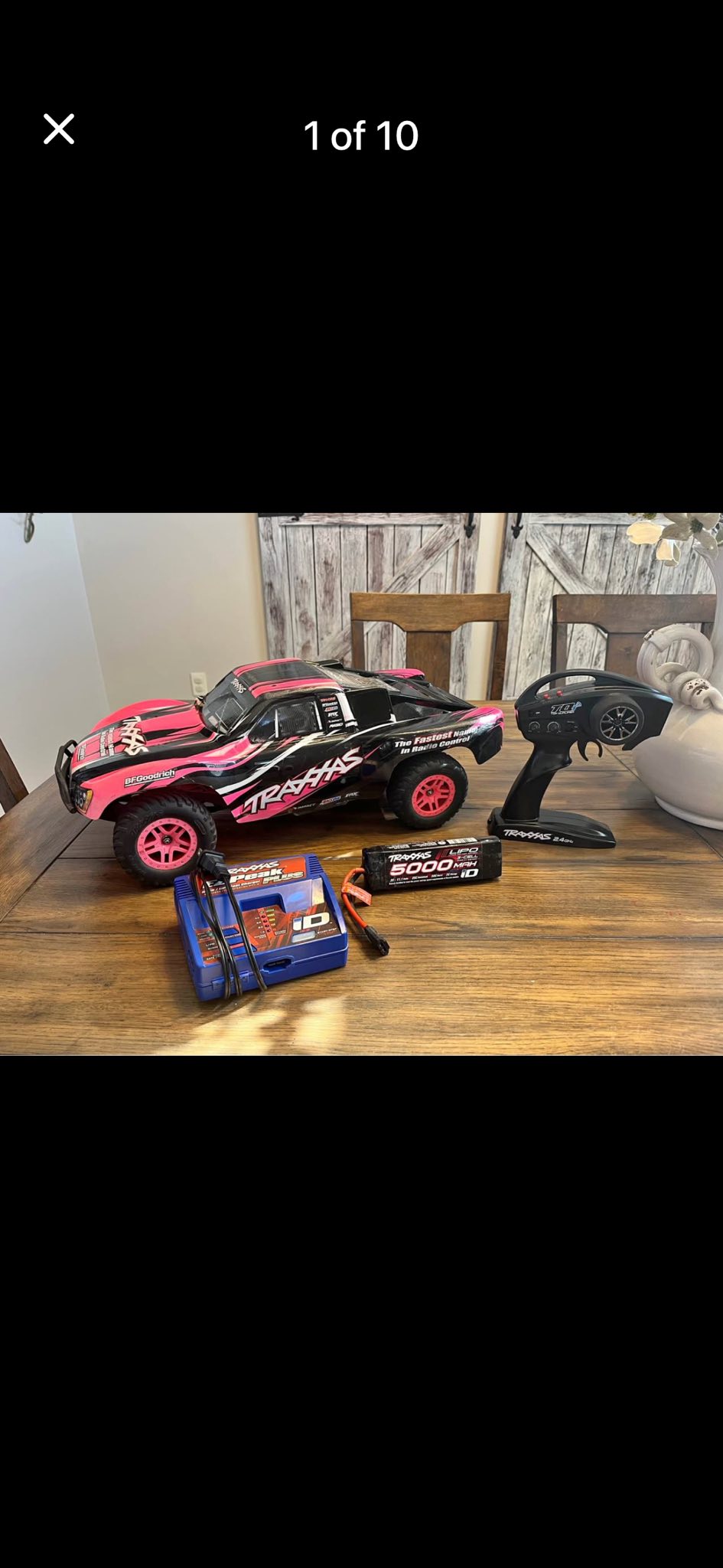 Found pink Traxxas Slash 4x4 with VXL system