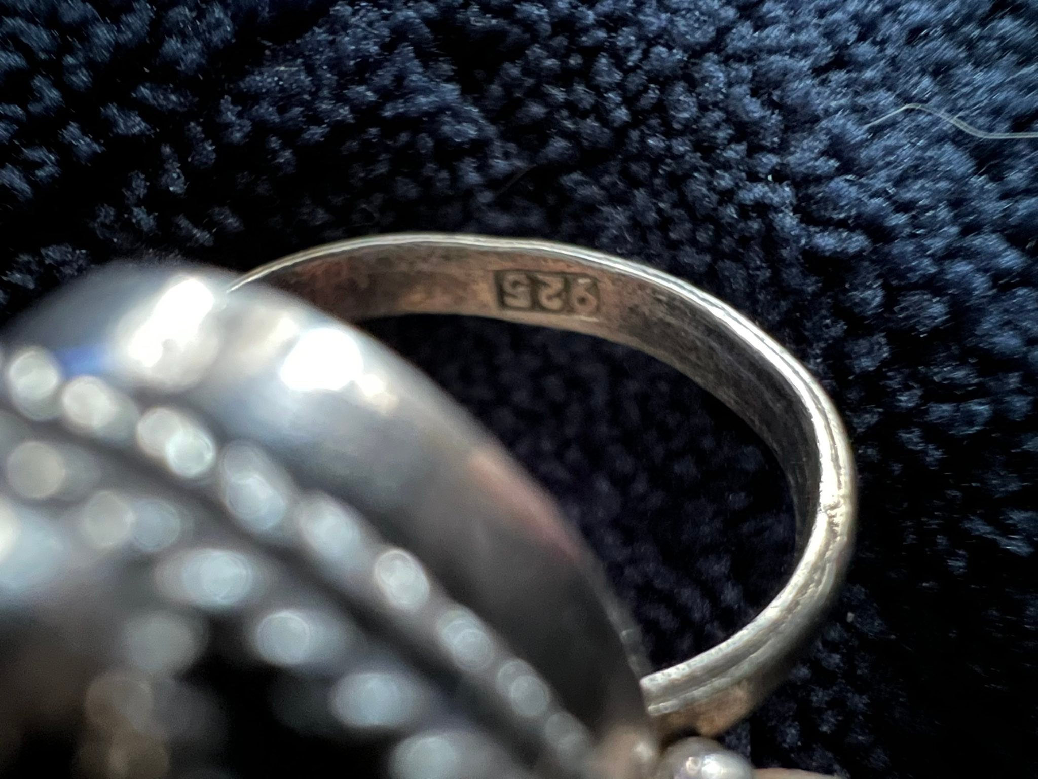 Identify antique silver ring with stone?