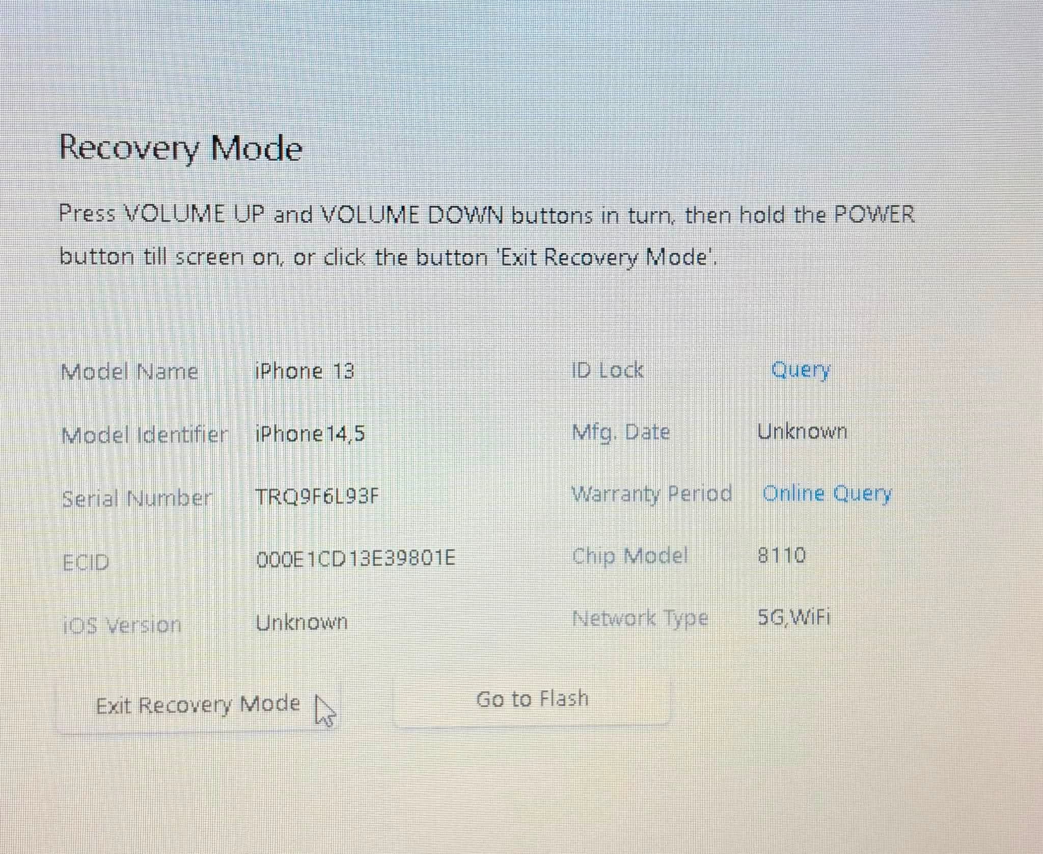 Apple iPhone 13 本体 ミッドナイト ジャンク DFU復元エラー iPhoneを