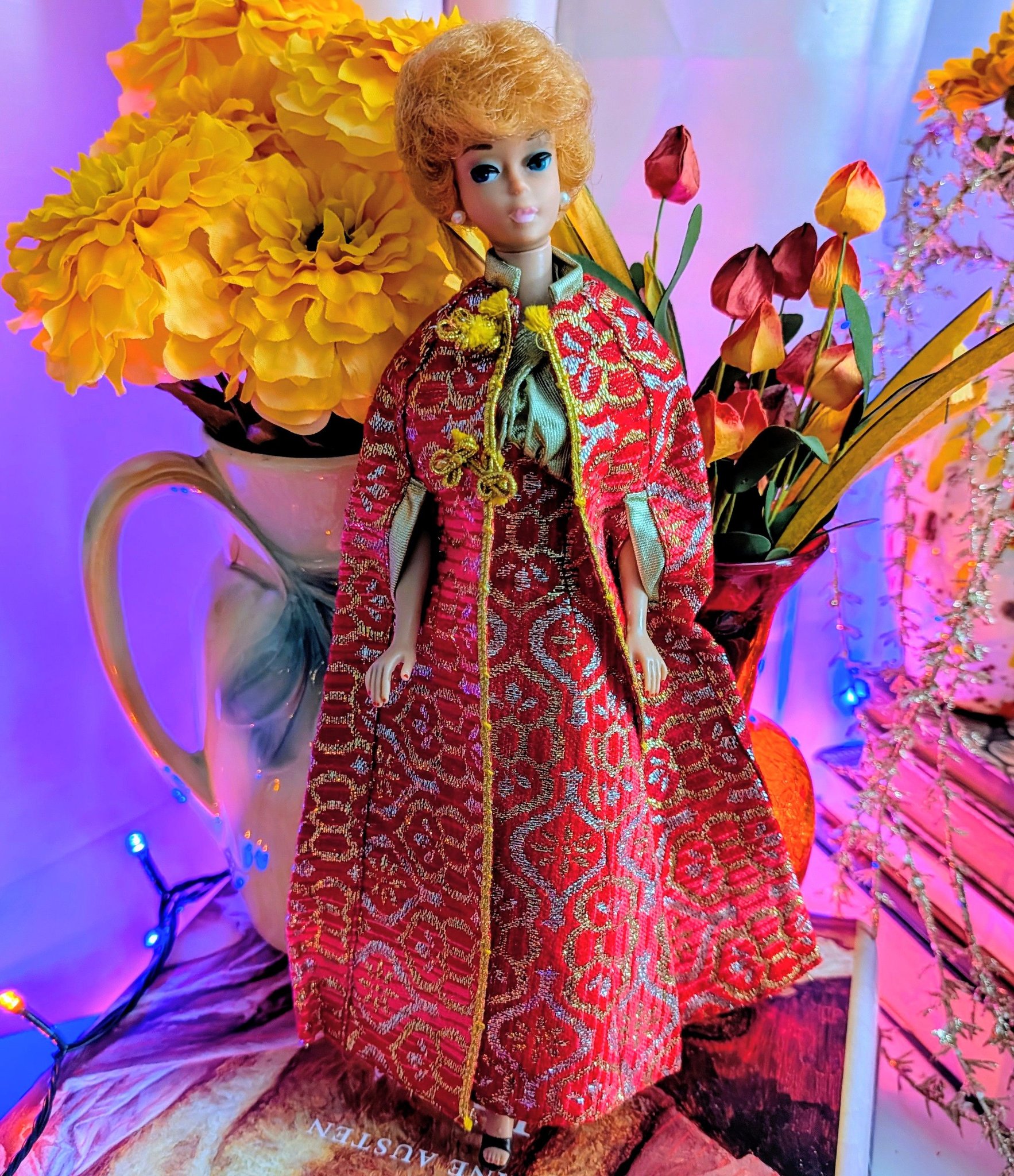 vintage barbie gold dress Shine For TV Time doll with lame Celebration barbie