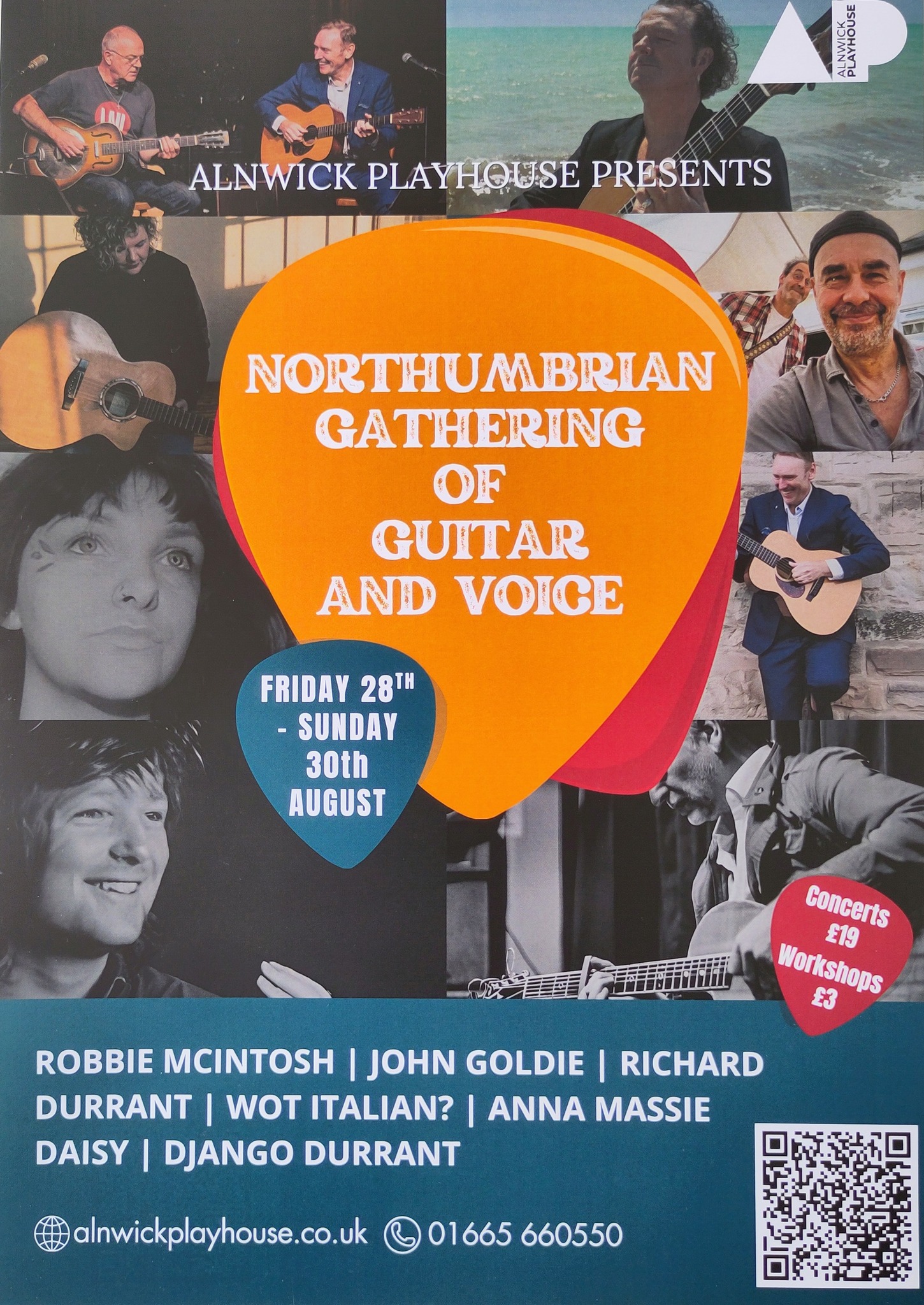 Robbie McIntosh and John Goldie live at Alnwick Playhouse (August 28)