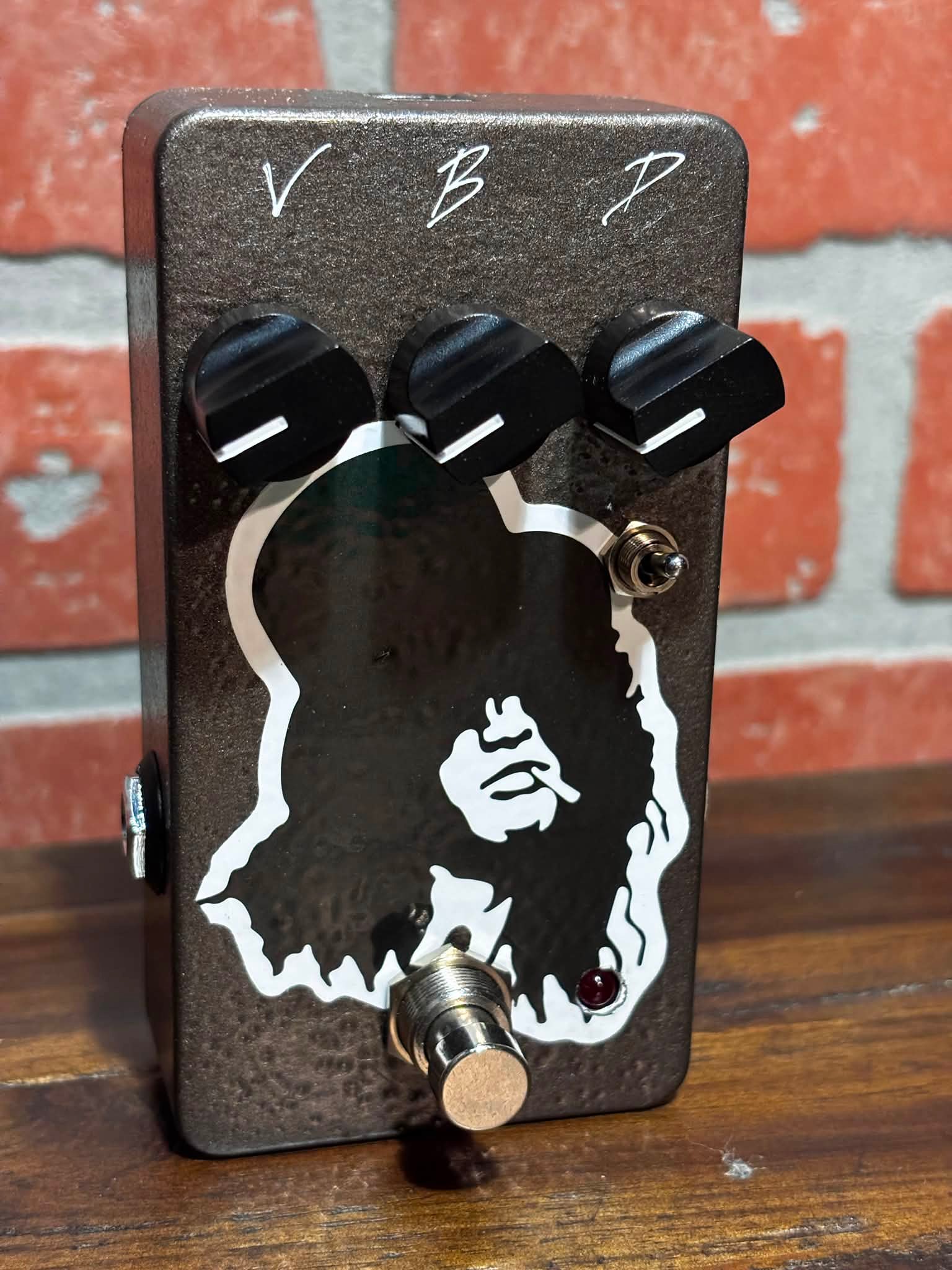 Customized JHS 3 series fuzz pedal by a guitar player's son