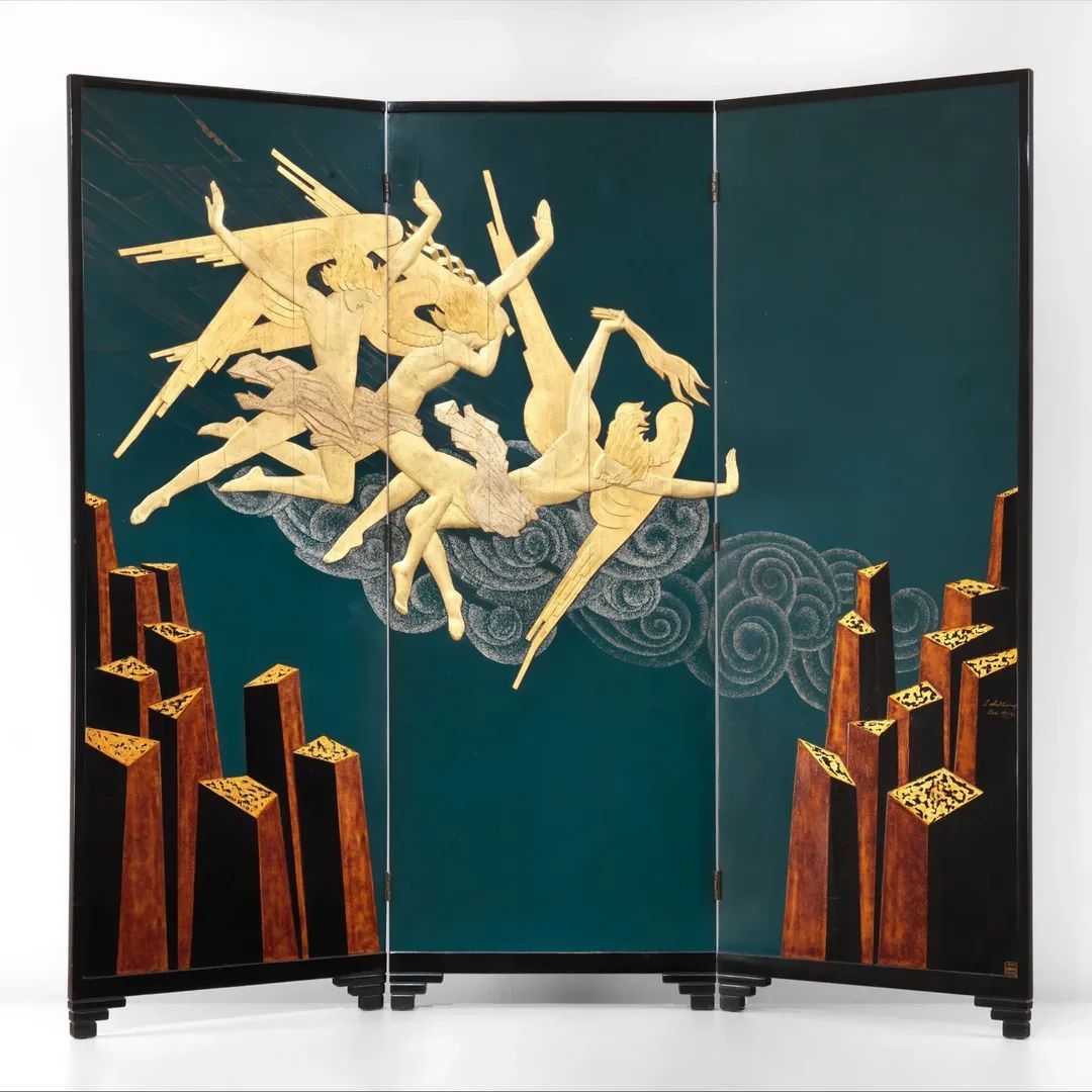 Jean Dunand's Fortissimo screen at the Metropolitan Museum of Art
