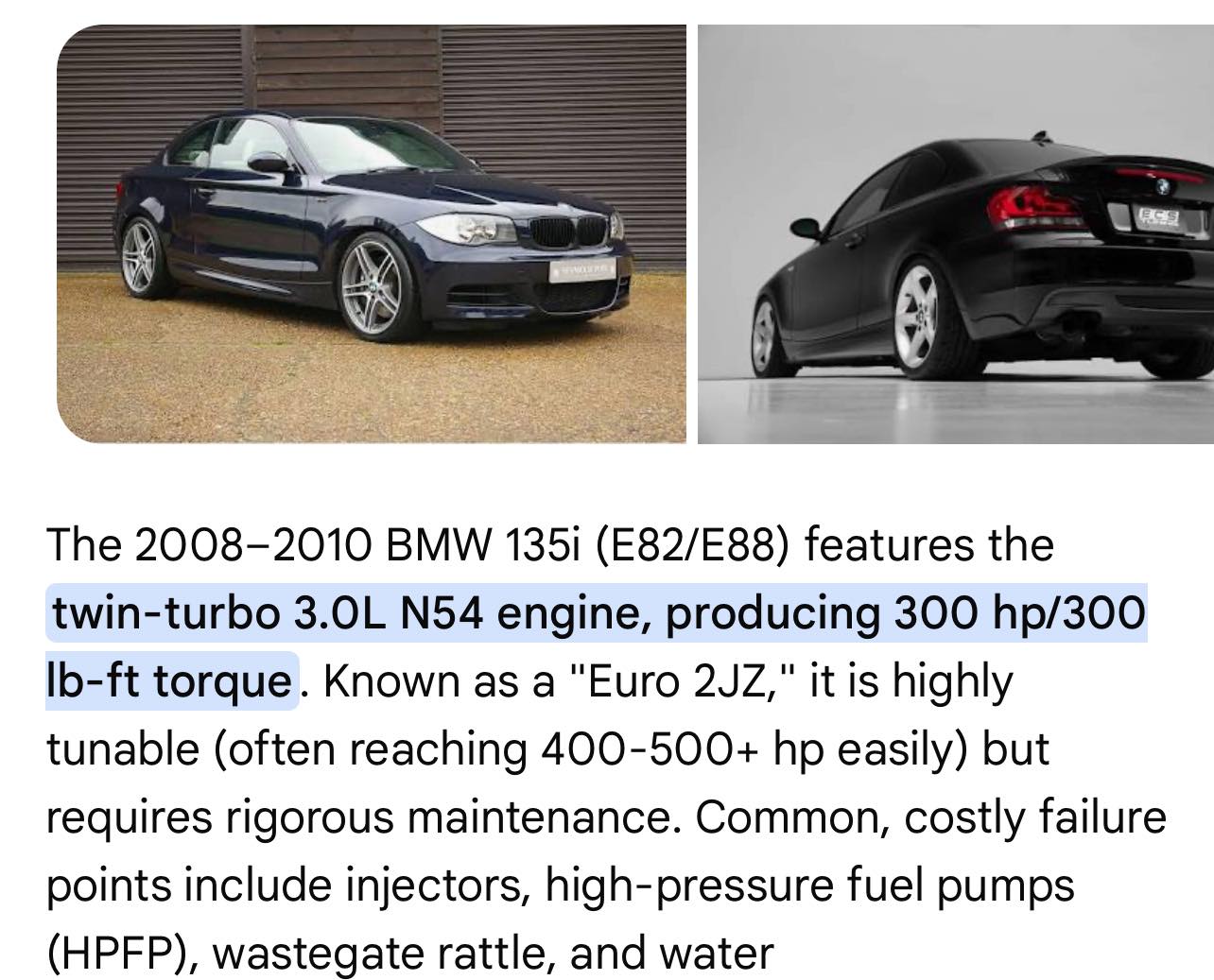 Should I buy an e82 or e85 to satisfy my desire for an N52?