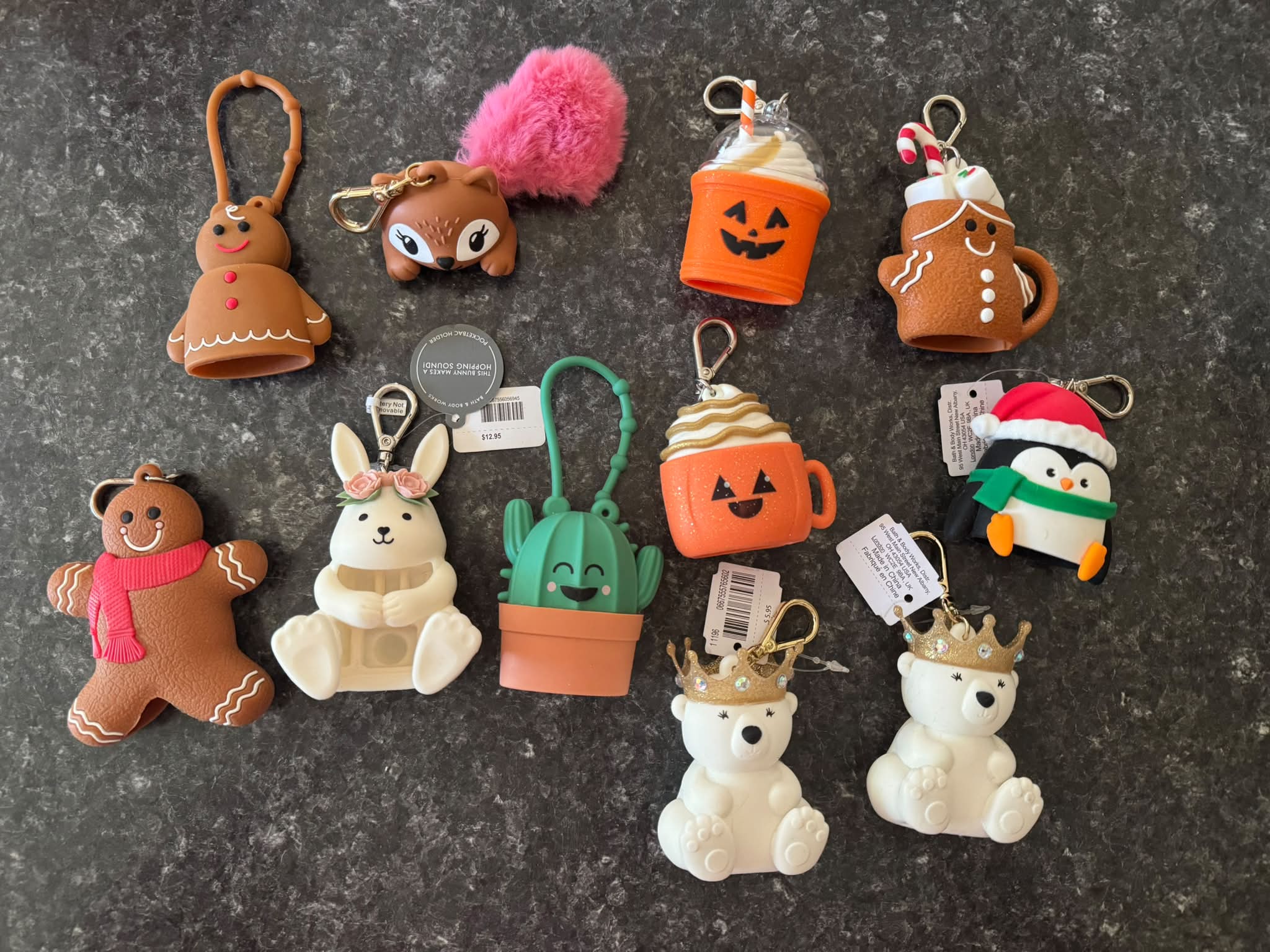 ✨BATH & BODY WORKS PocketBac Hand Sanitizers + Adorable Holders