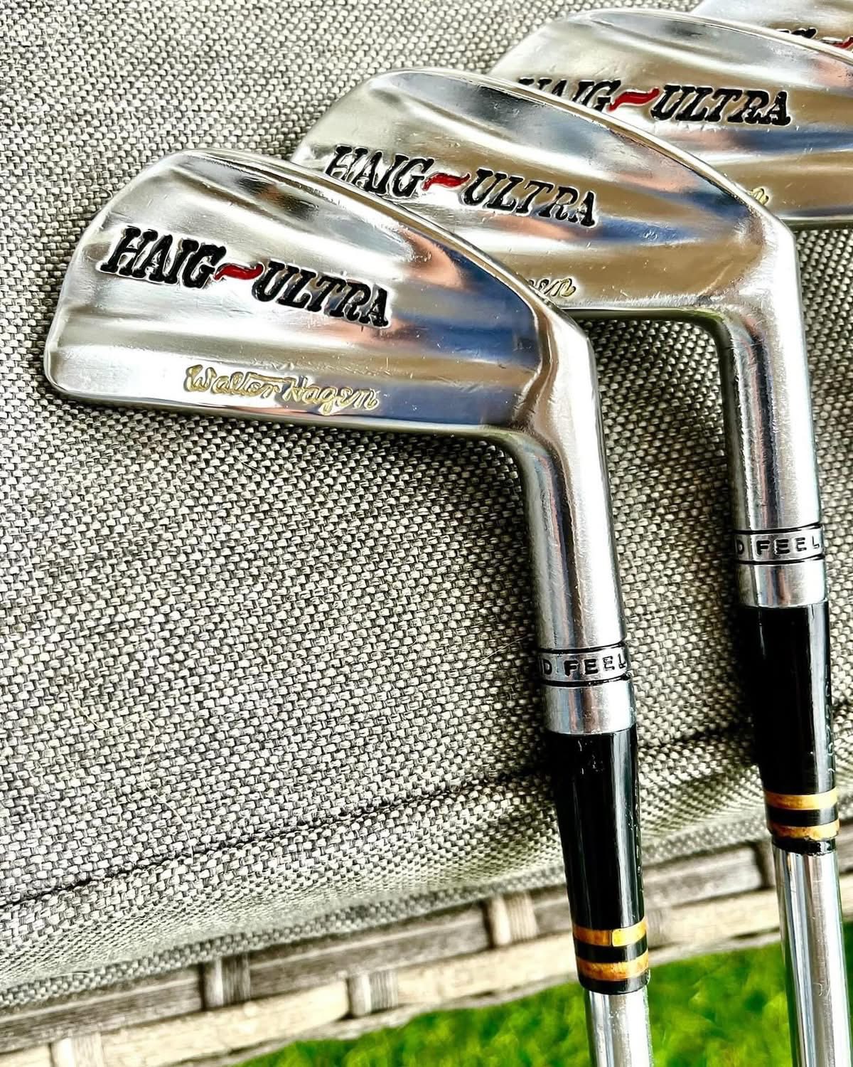 Here are my Walter Hagen Haig Ultra irons after a good clean up
