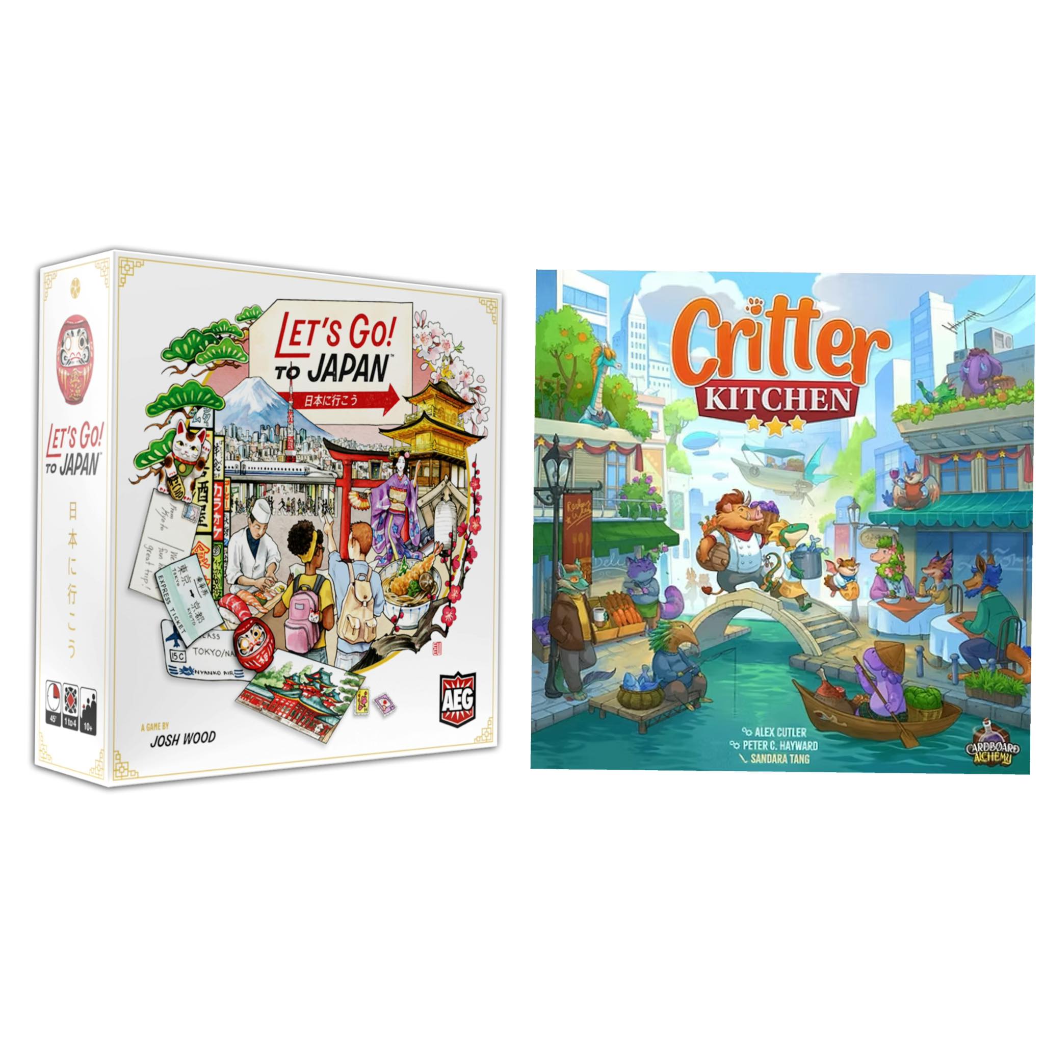 Which game to choose for two players, Let's Go to Japan or Critter