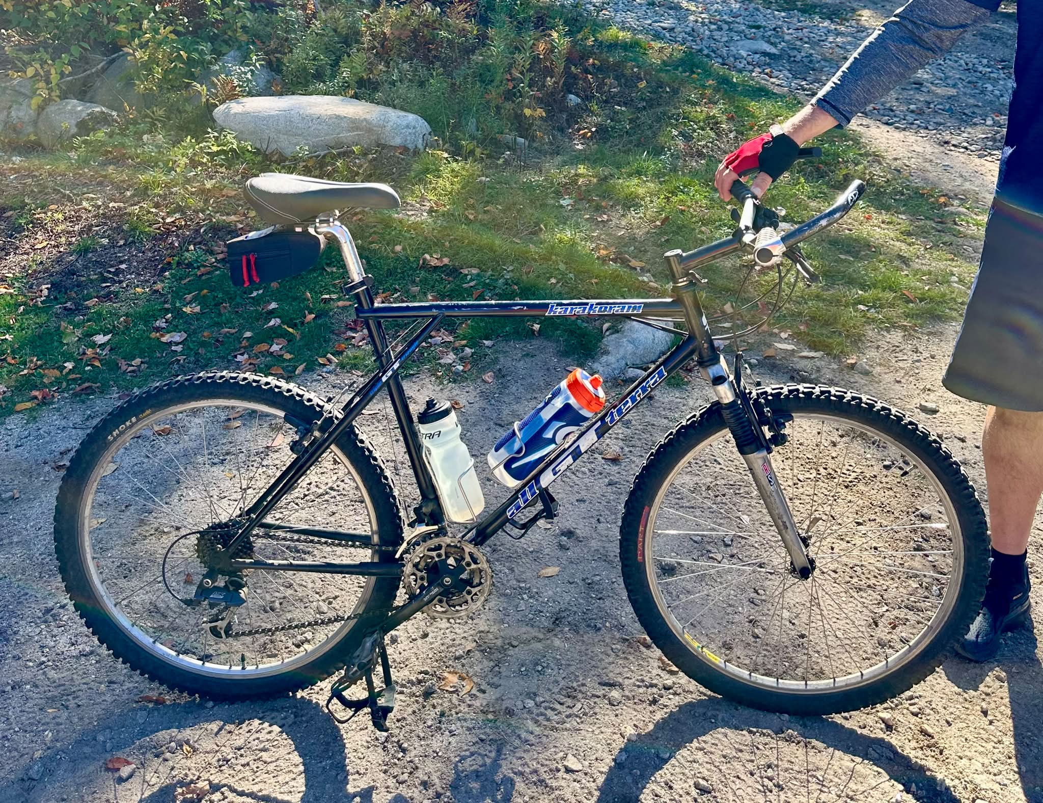 Rider showcases 1991 GT Karakoram All-Terra at Mount Abram Bike Park