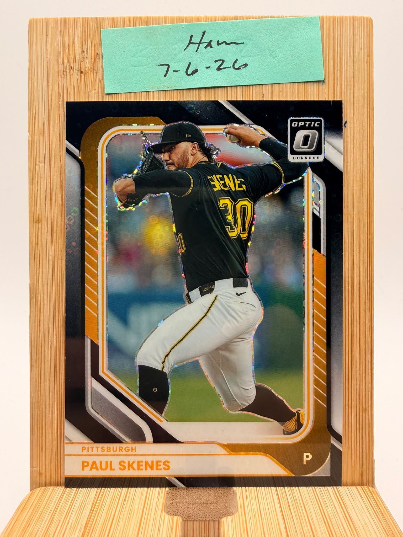 PAUL SKENES ART Edition Baseball! 🤯 pulled by Bruce out of 2025