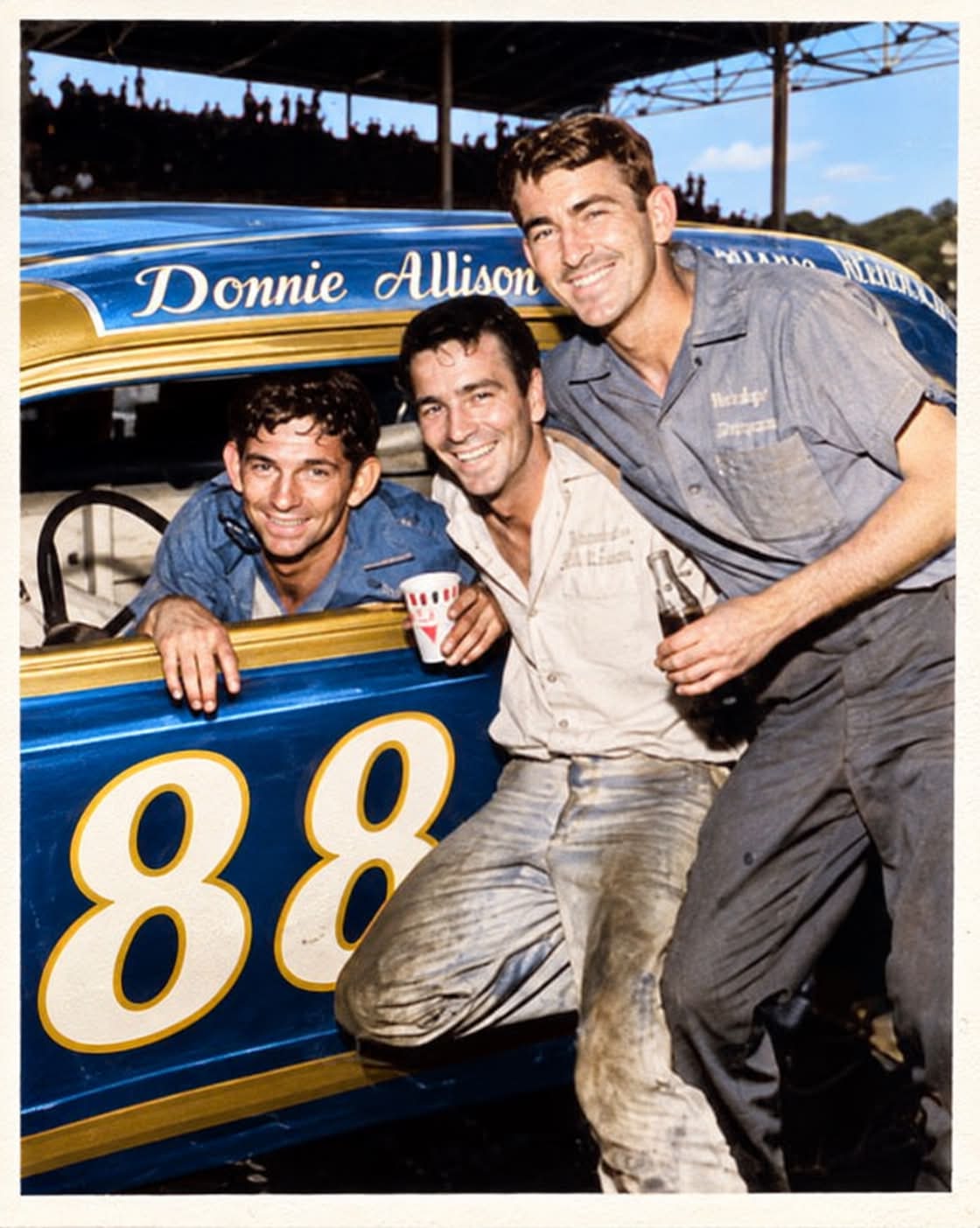 1962' 63' Birmingham International Speedway Donnie, Eddie and