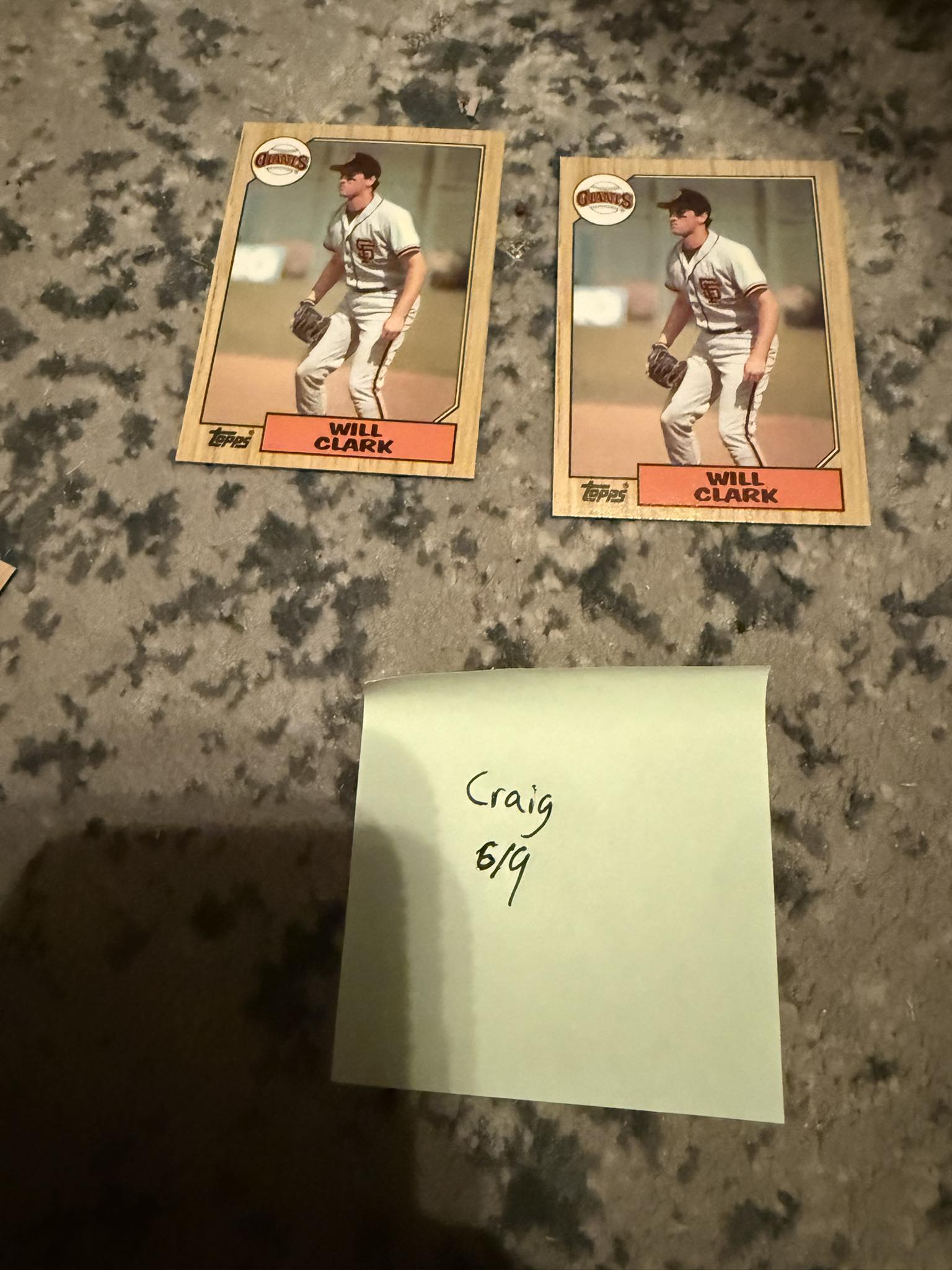 1991 All-Star Will Clark autograph card for sale