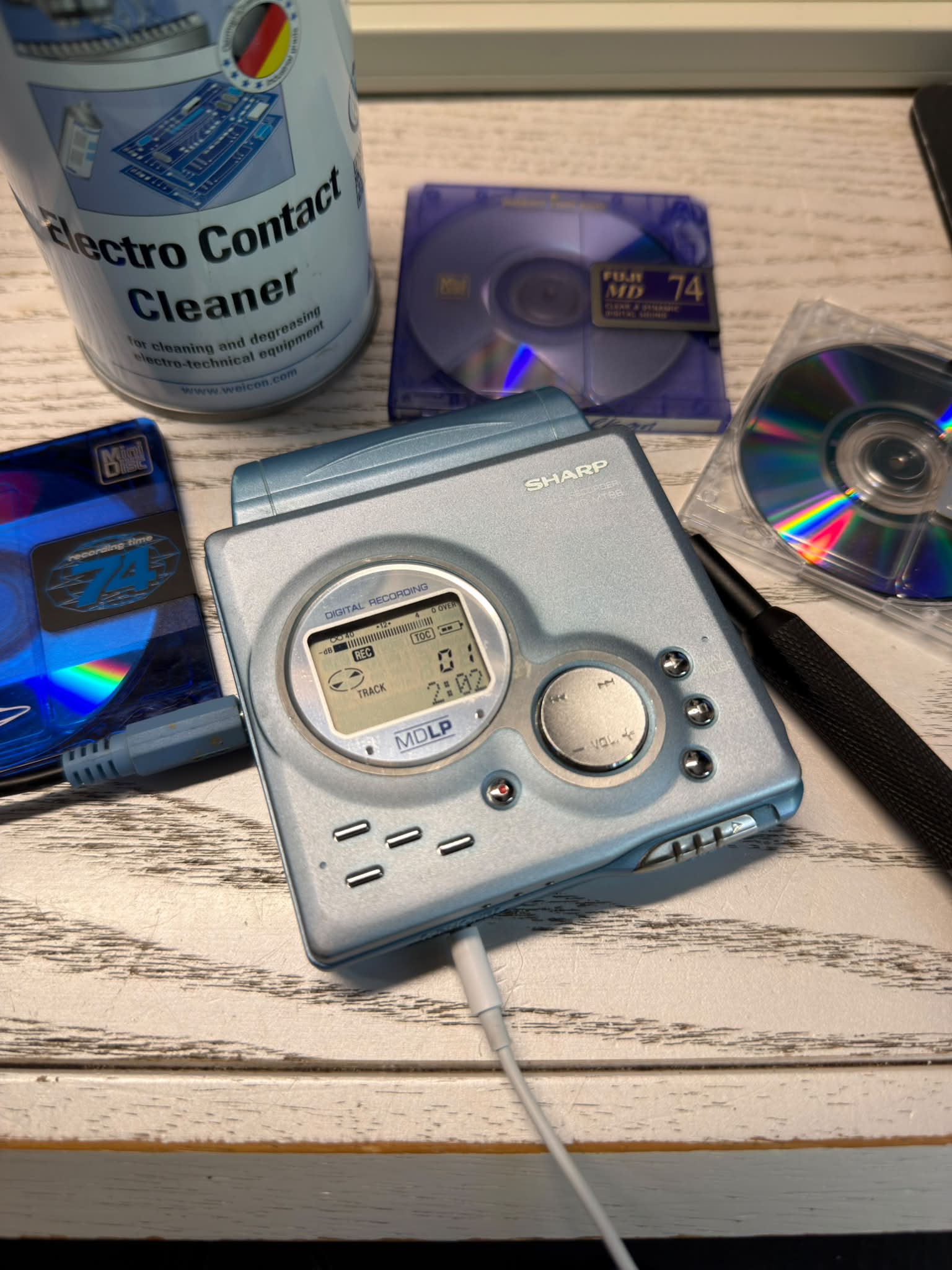 Sharp MD-MT88 minidisc player repair and testing
