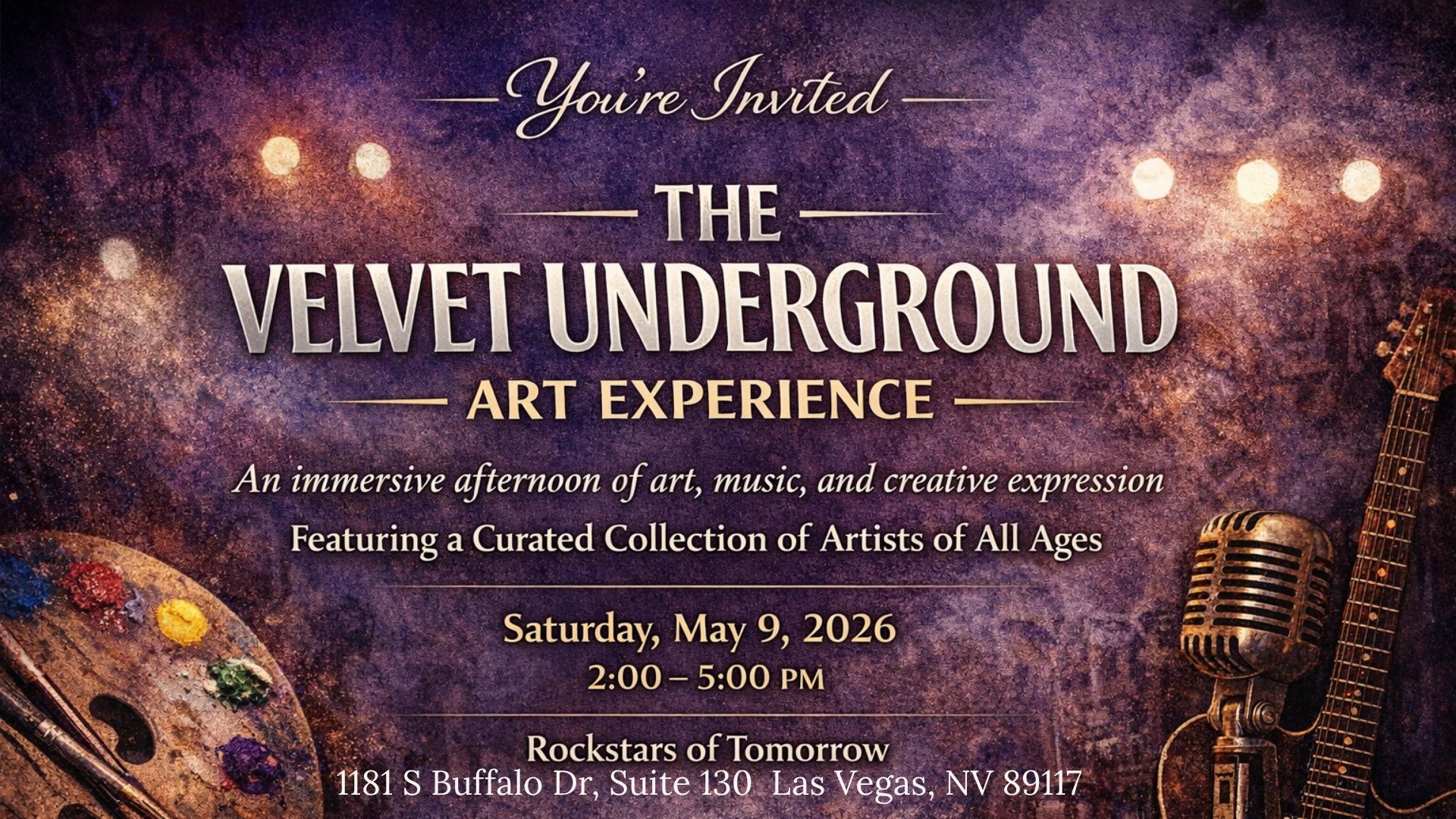 FREE EVENT ? Step into something different… The Velvet 
