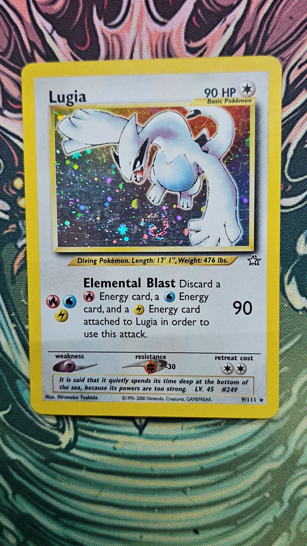 1995 lugia pokemon card Call of Legends Holo Rare 15/95 CGC 9  TBC Games 20 Retreat Cost Pokemon Lugia 9/111 Holo Card