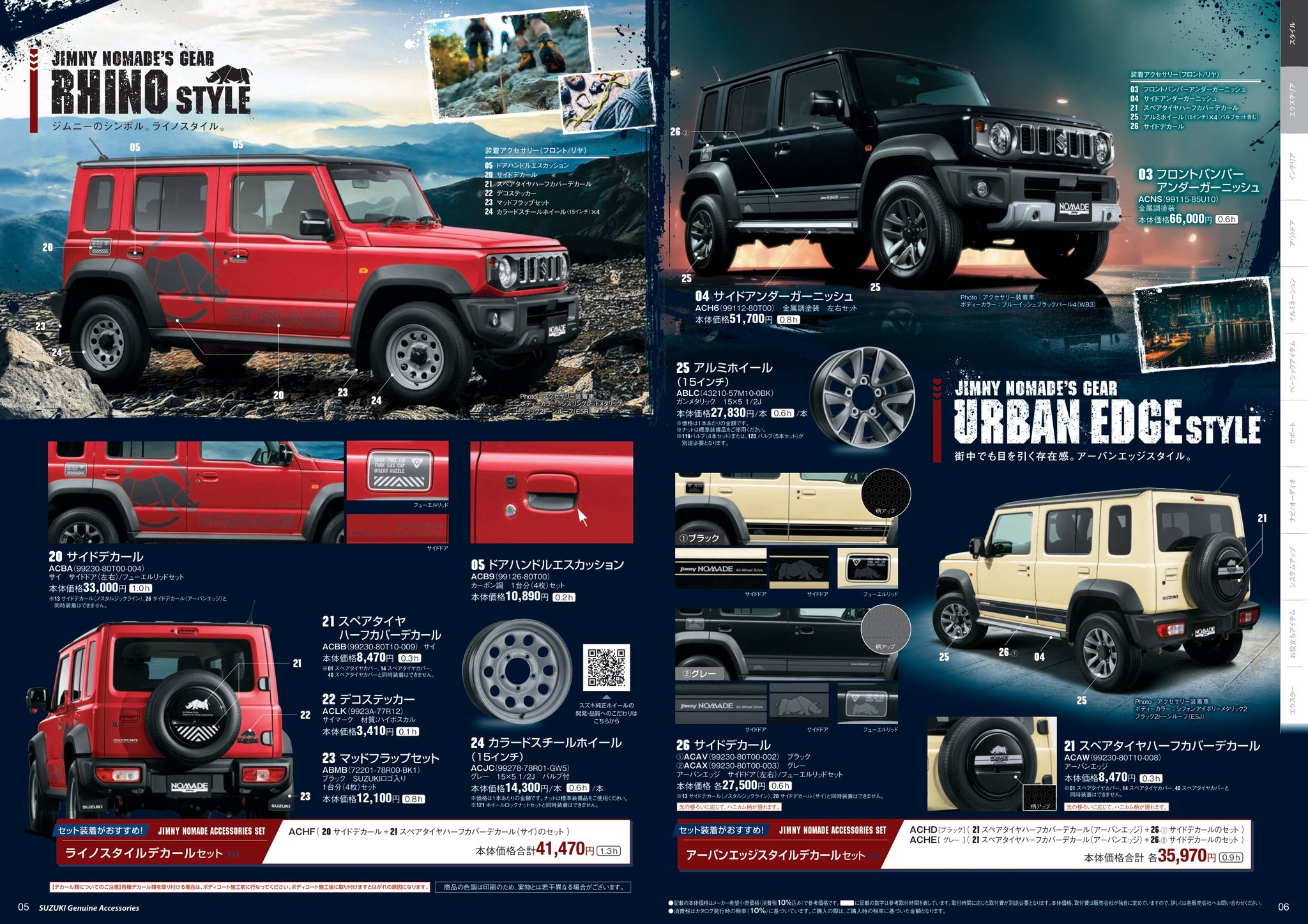 2026 Suzuki Jimny Nomade Accessories catalog (26-01)-JP