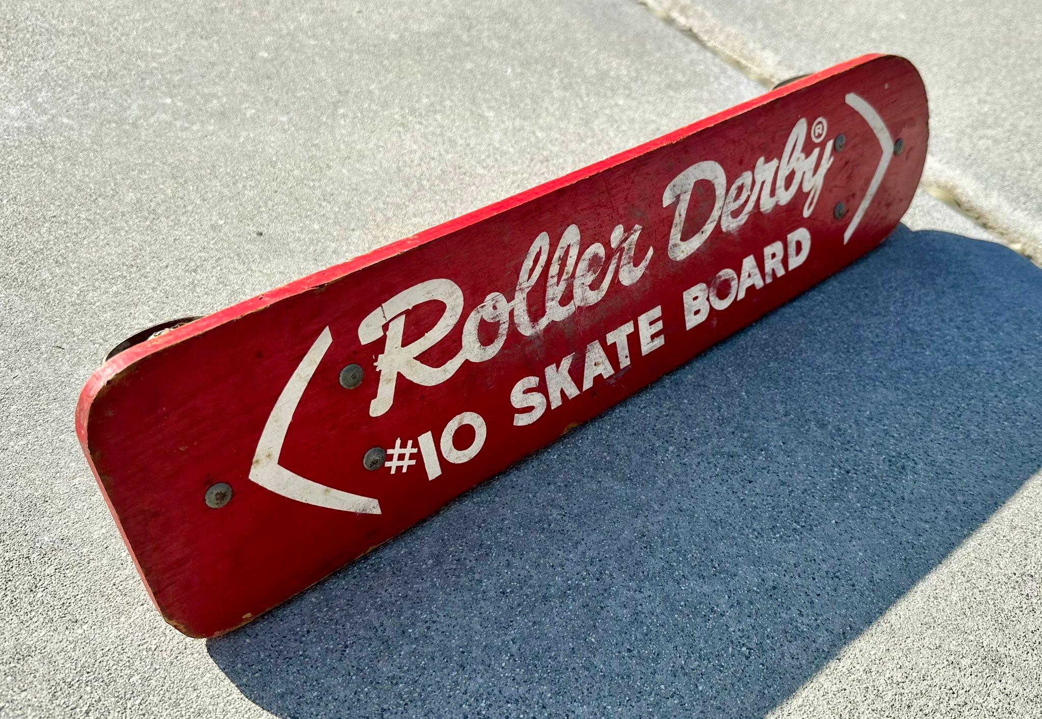 60's Roller Derby #10 skate board in good shape—$70 + ship from