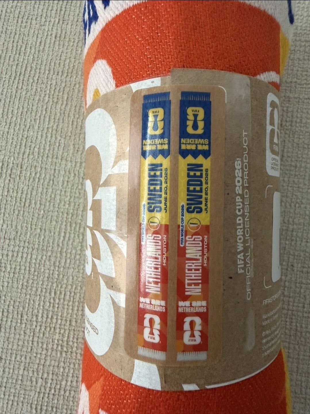 Where to buy Netherlands vs Sweden match day scarf in Houston