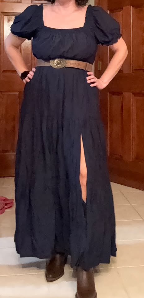What to wear to a semi-formal country farm wedding with cowgirl boots?